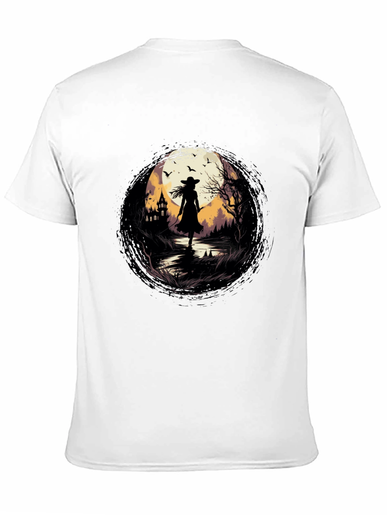 Witch Silhouette Graphic T-Shirt