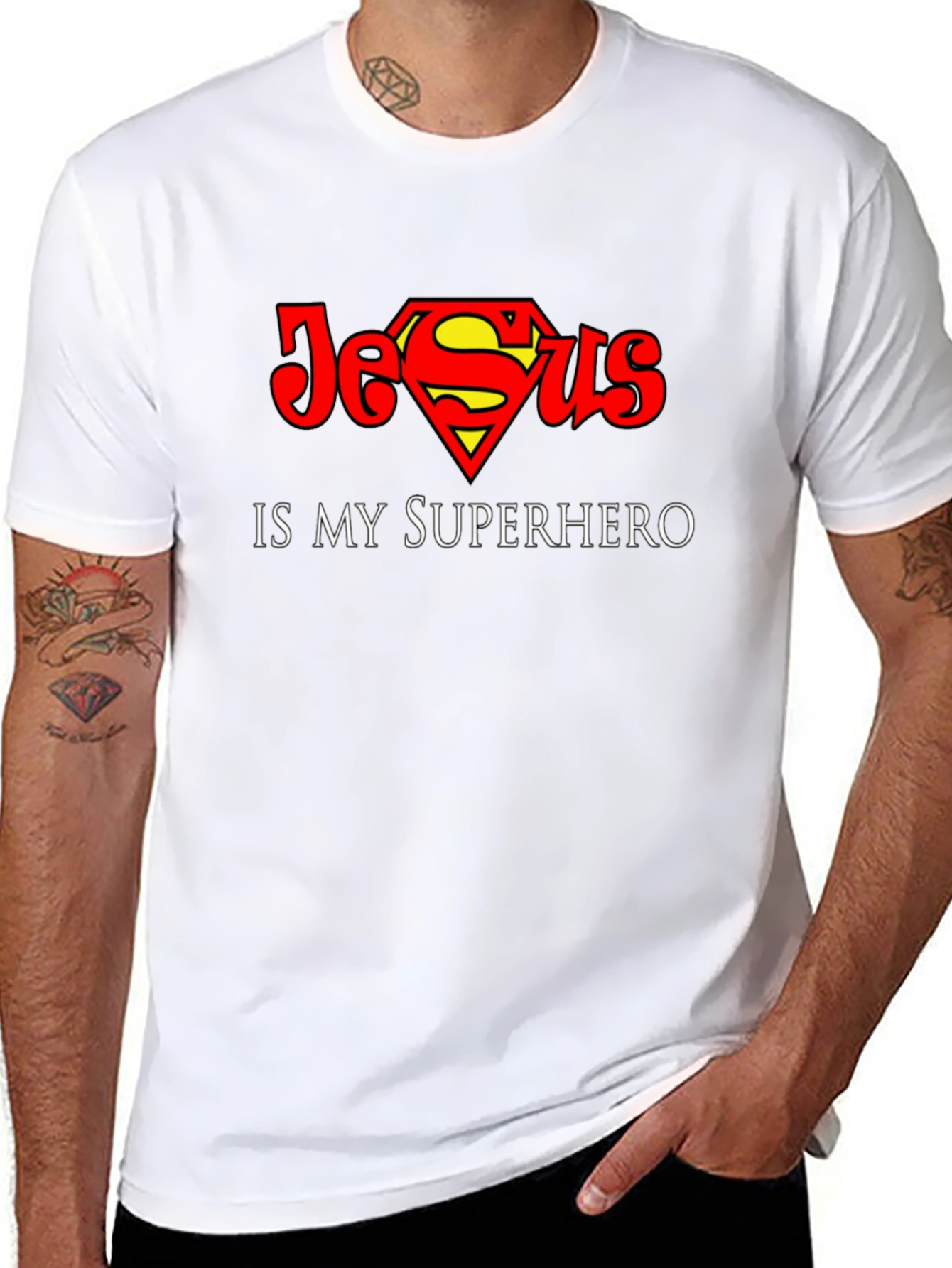 Jesus is My Superhero T-Shirt - Christian Faith Tee