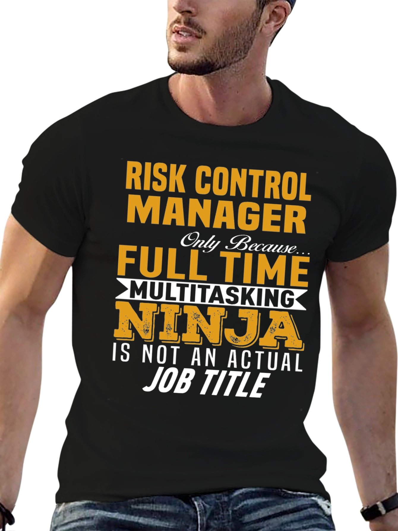 Risk Control Manager Full Time Multitasking Ninja T-Shirt