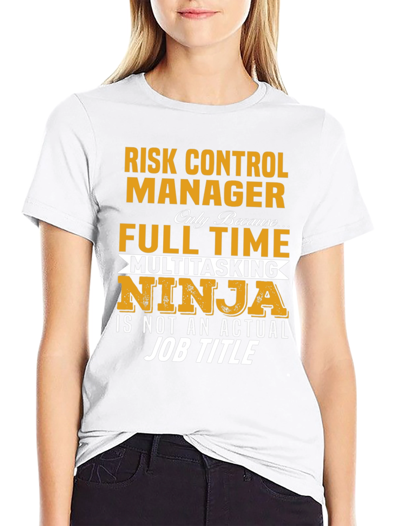 Risk Control Manager Full Time Multitasking Ninja T-Shirt