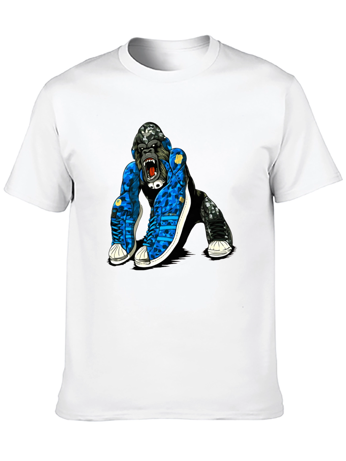 Cool Gorilla in Sneakers Graphic T-Shirt