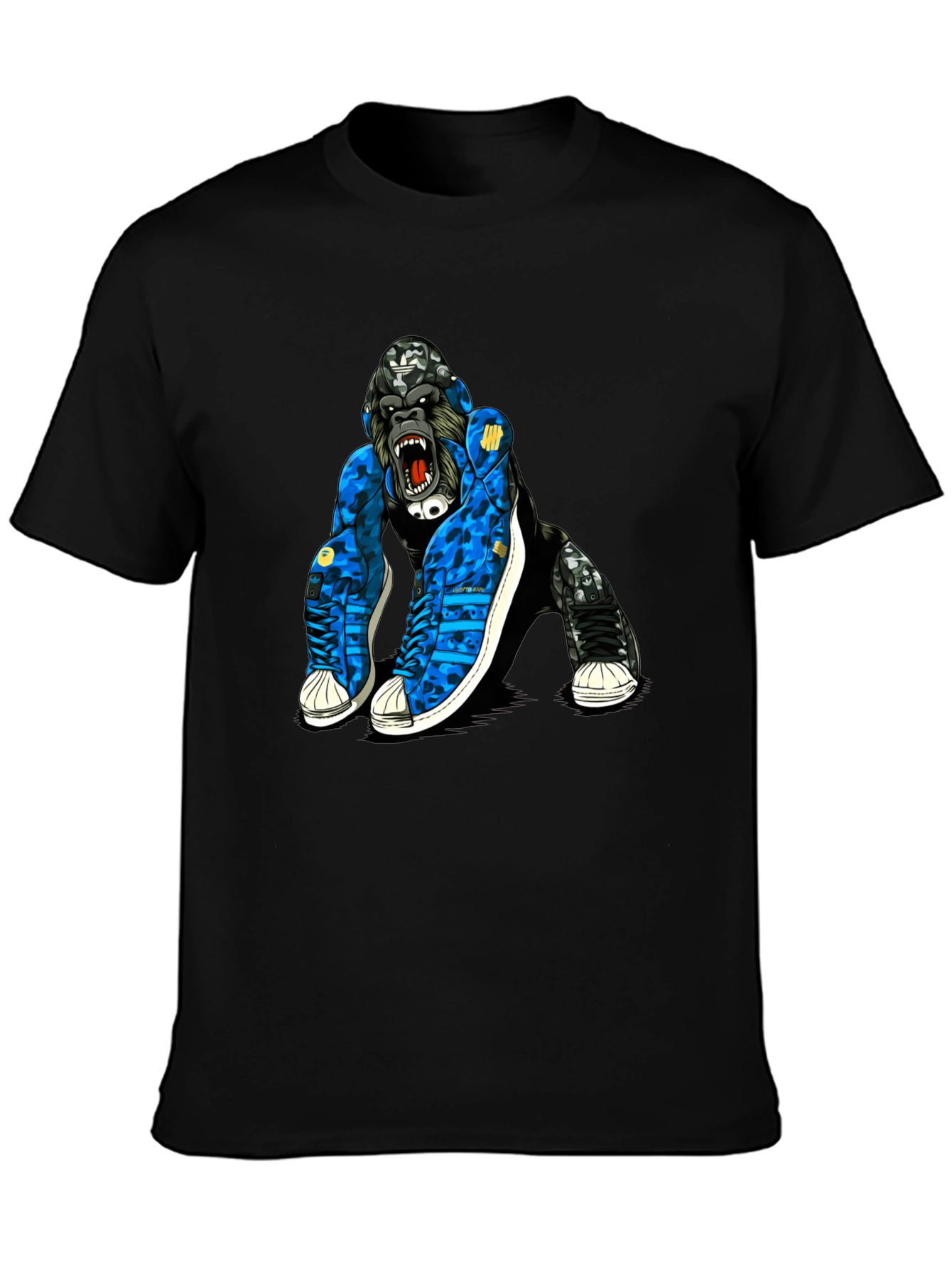 Cool Gorilla in Sneakers Graphic T-Shirt