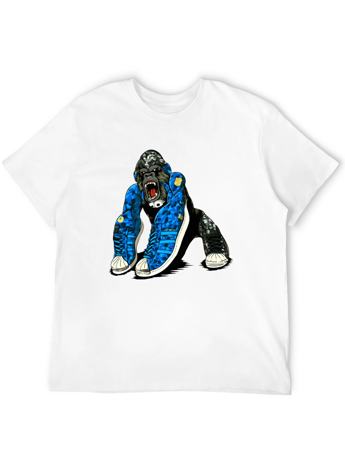 Cool Gorilla in Sneakers Graphic T-Shirt