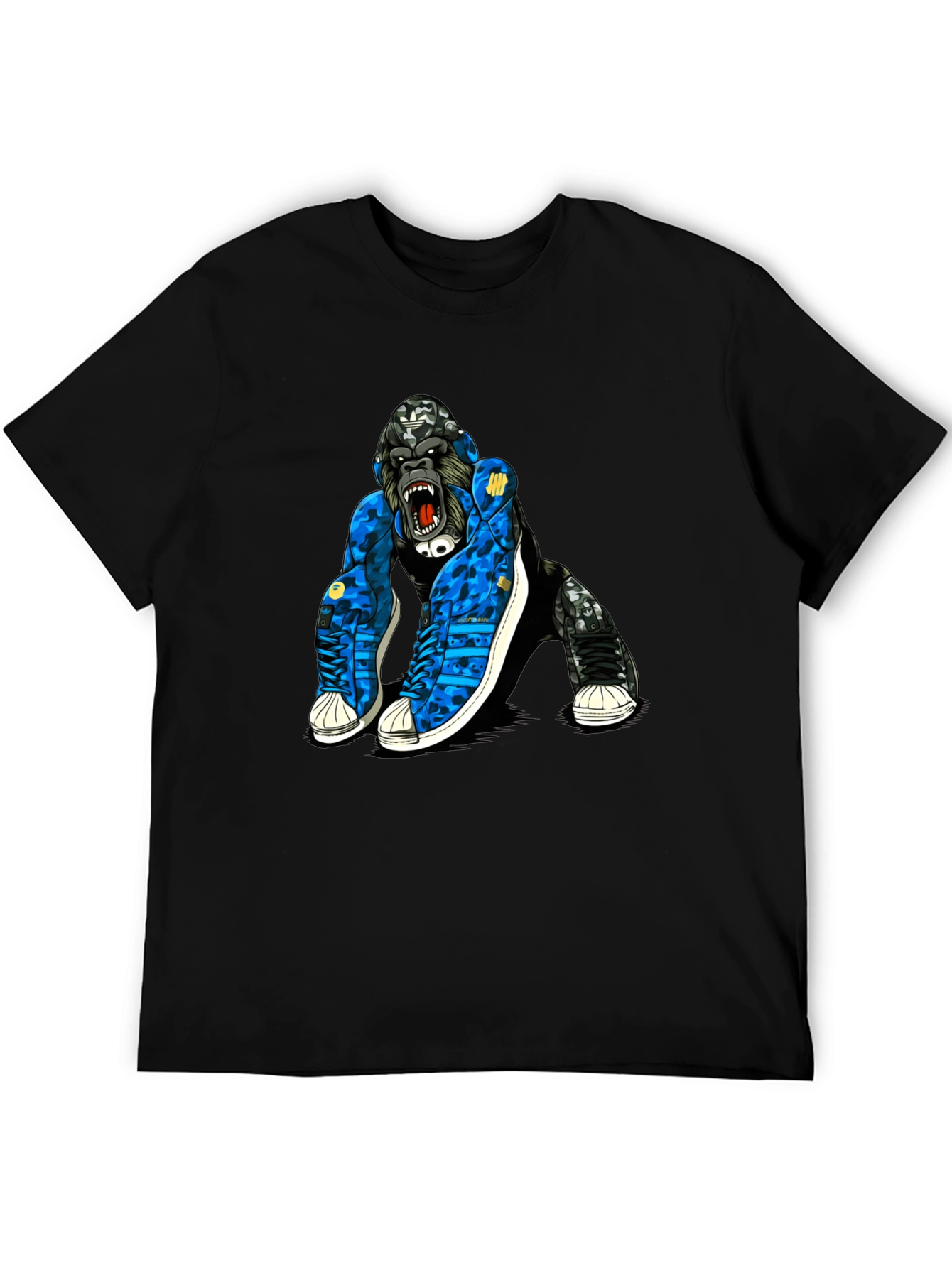 Cool Gorilla in Sneakers Graphic T-Shirt