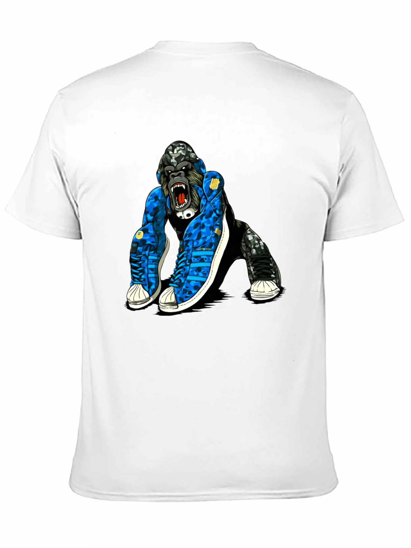 Cool Gorilla in Sneakers Graphic T-Shirt