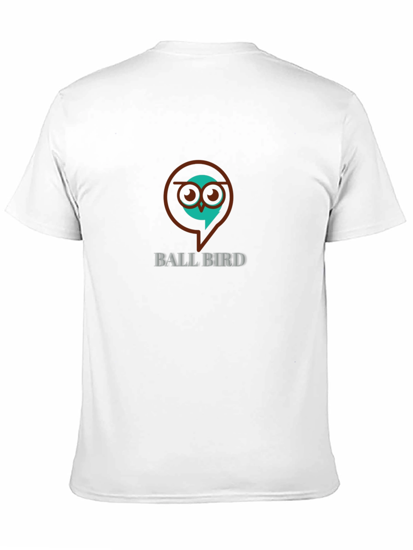 Ball Bird Graphic Print T-Shirt - Black