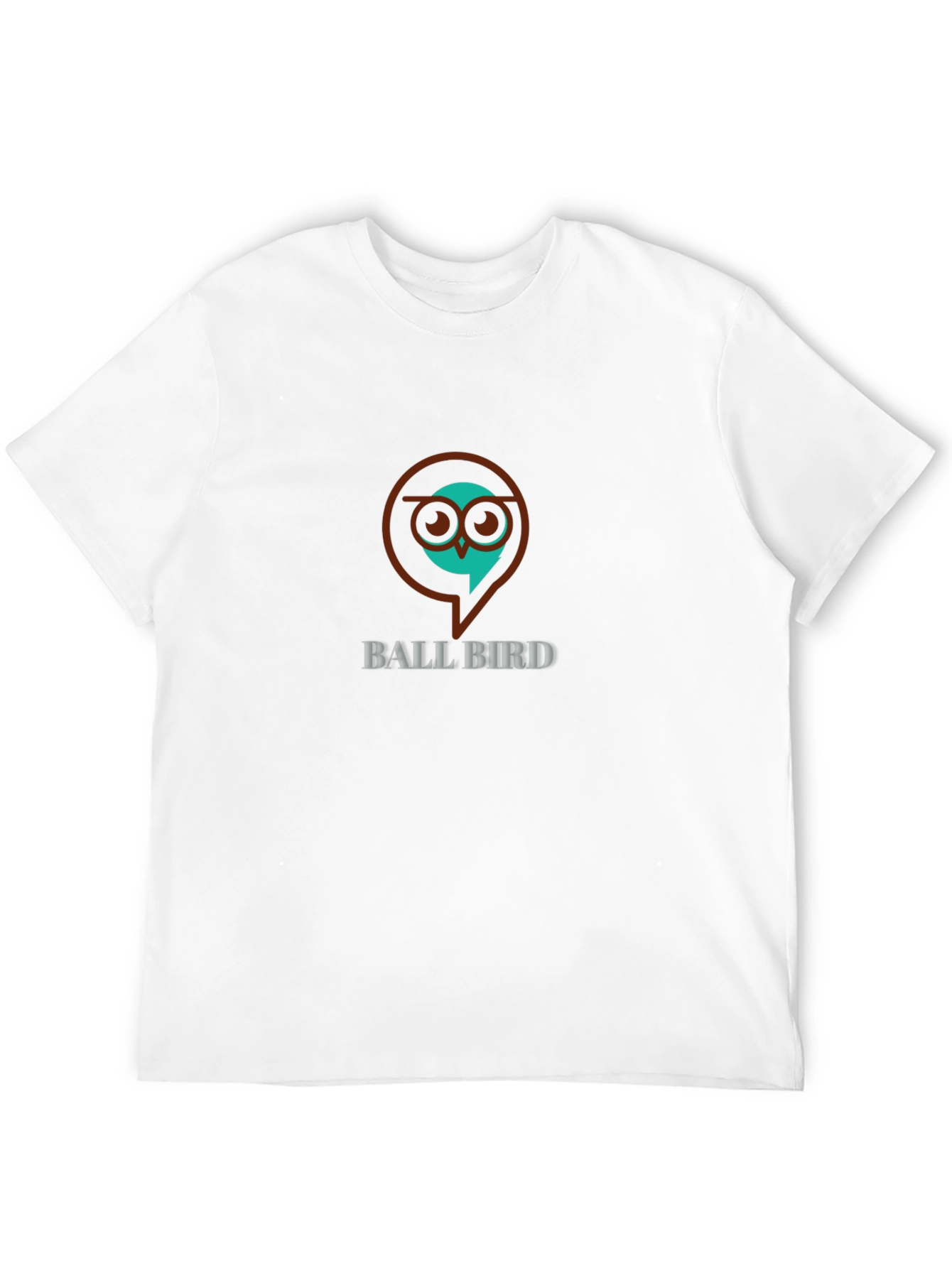 Ball Bird Graphic Print T-Shirt - Black