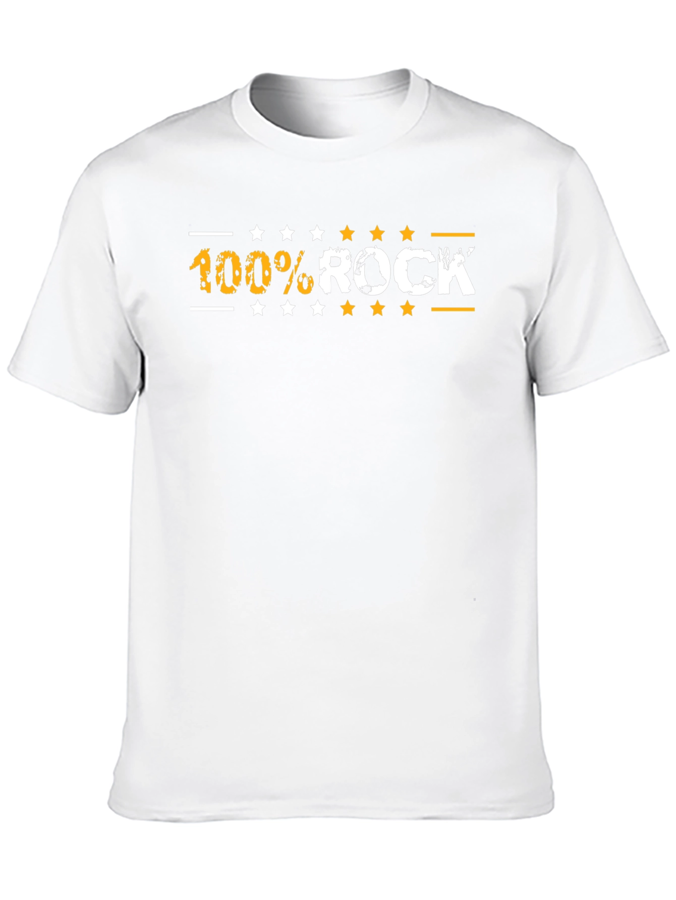100% Rock Graphic T-Shirt - Mens Black Tee