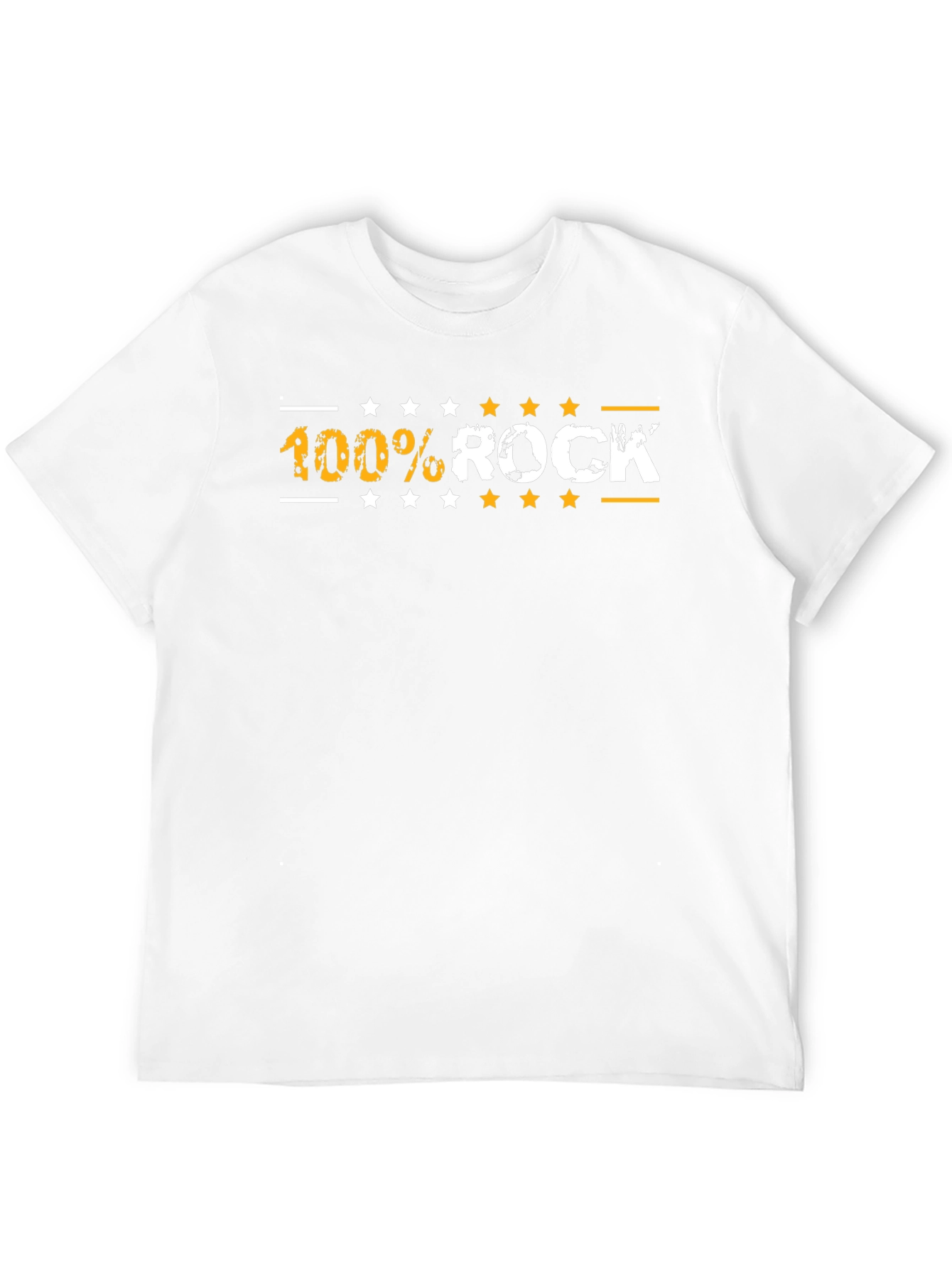 100% Rock Graphic T-Shirt - Mens Black Tee