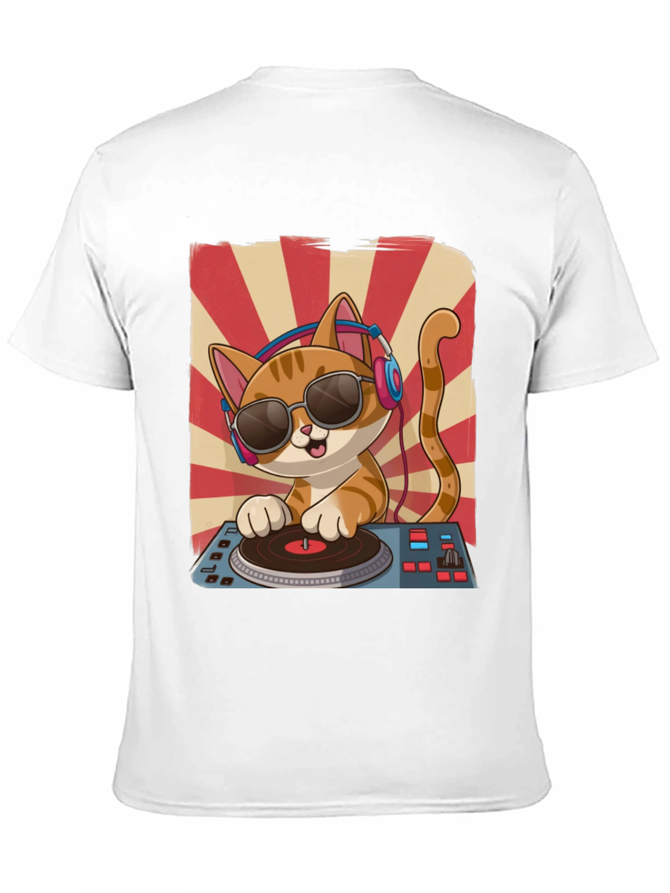 DJ Cat Graphic T-Shirt