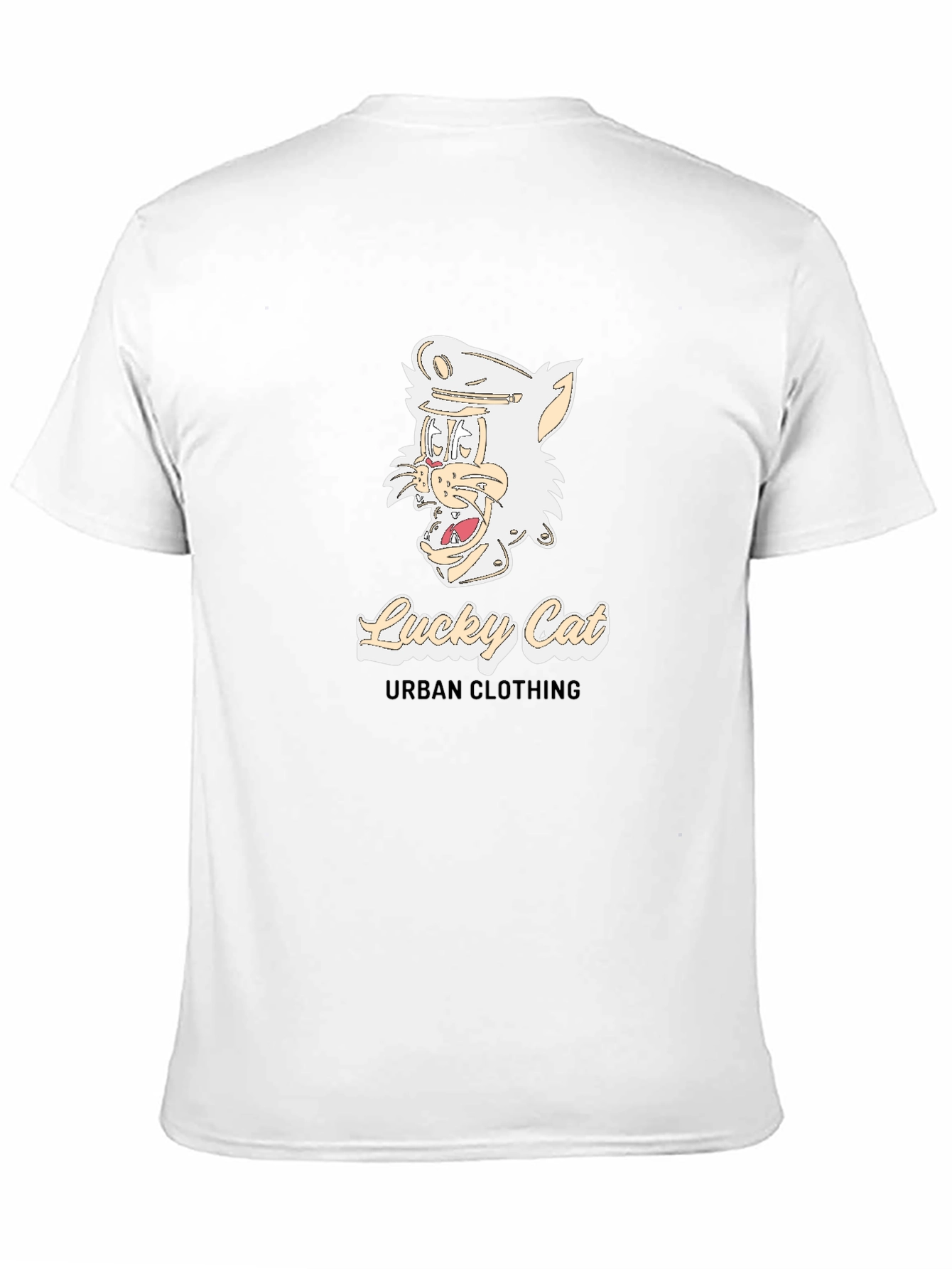 Lucky Cat Urban Clothing Black T-Shirt