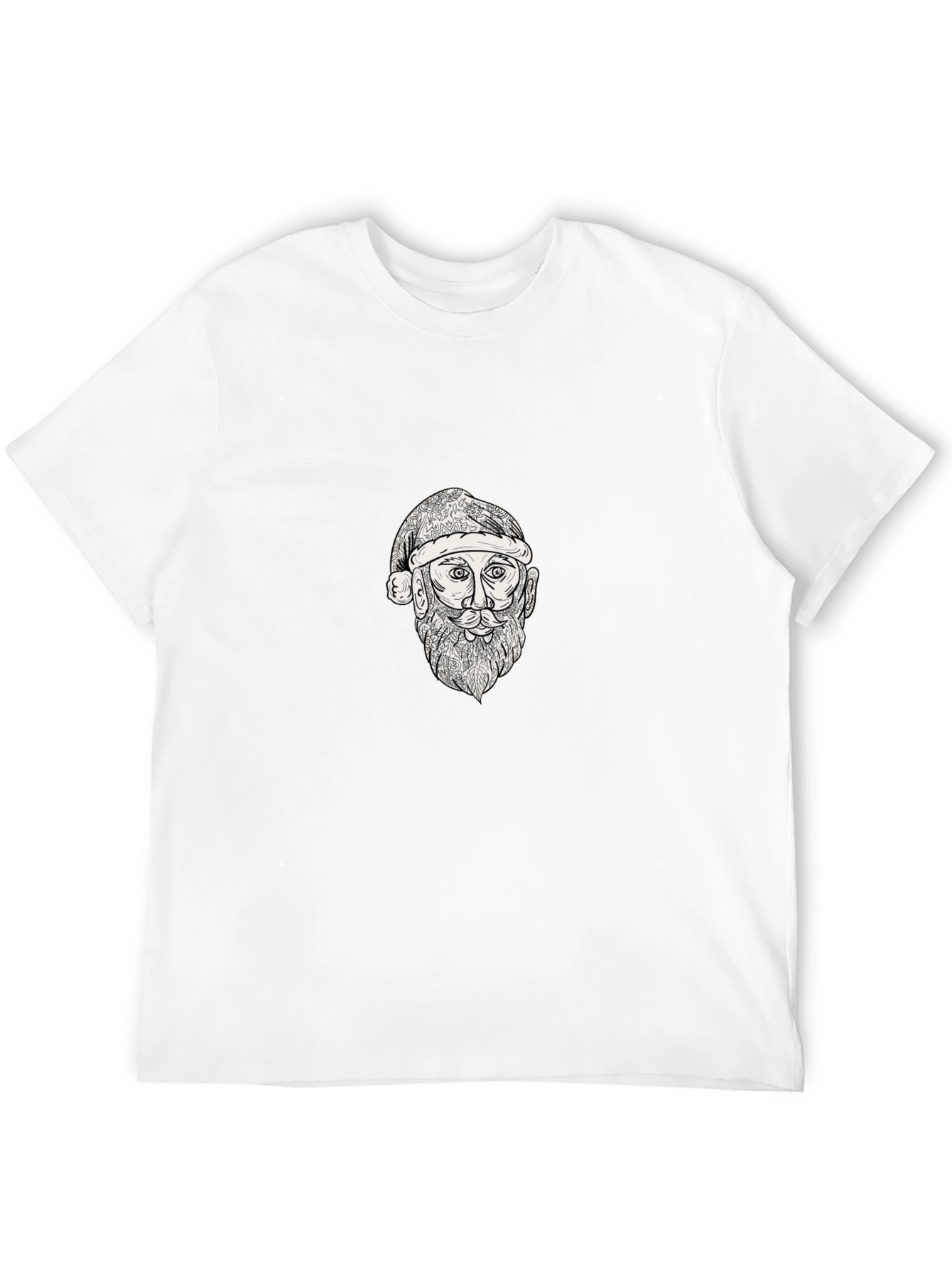 Sketch Santa Graphic Tee - Black