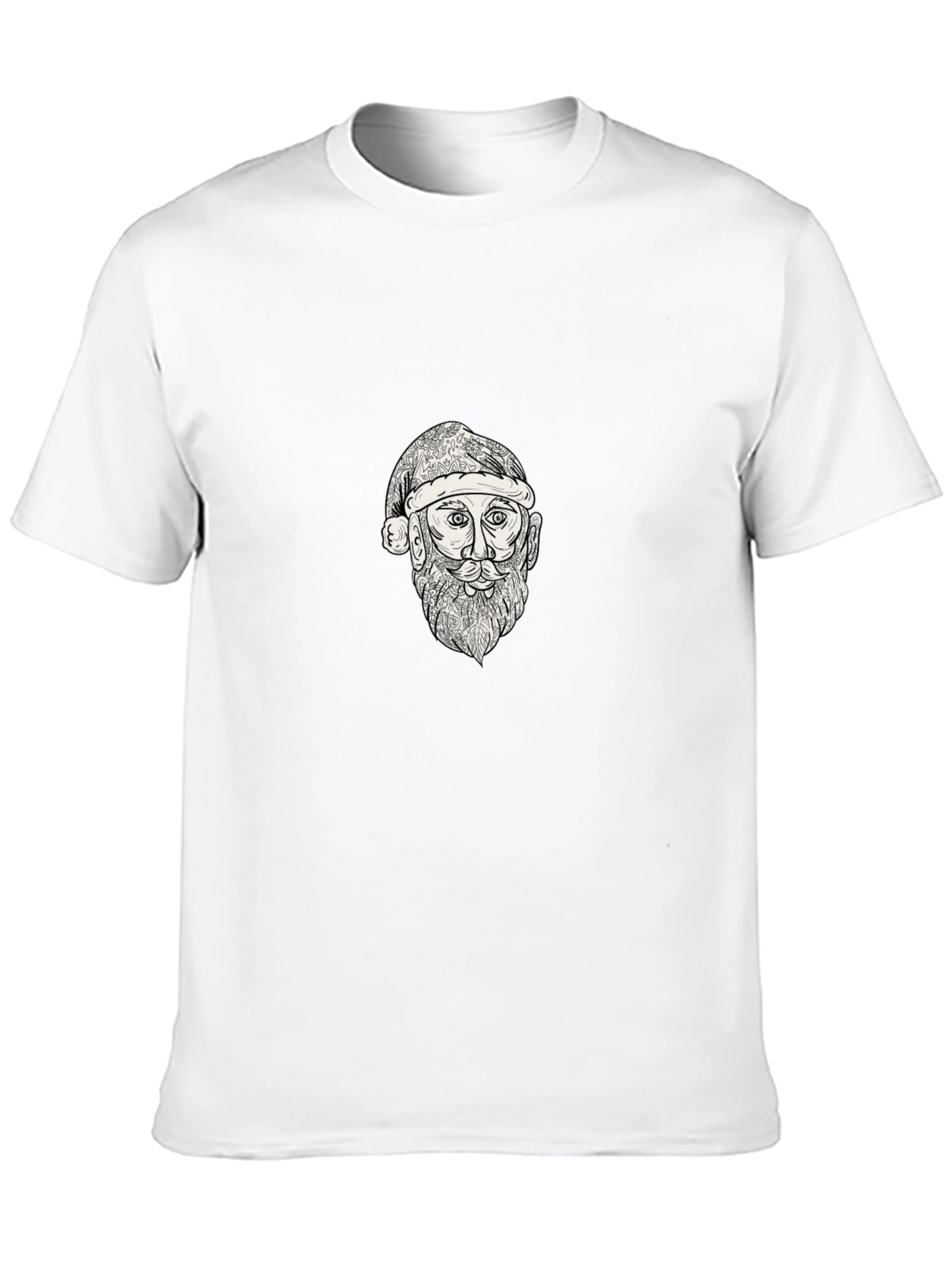 Sketch Santa Graphic Tee - Black