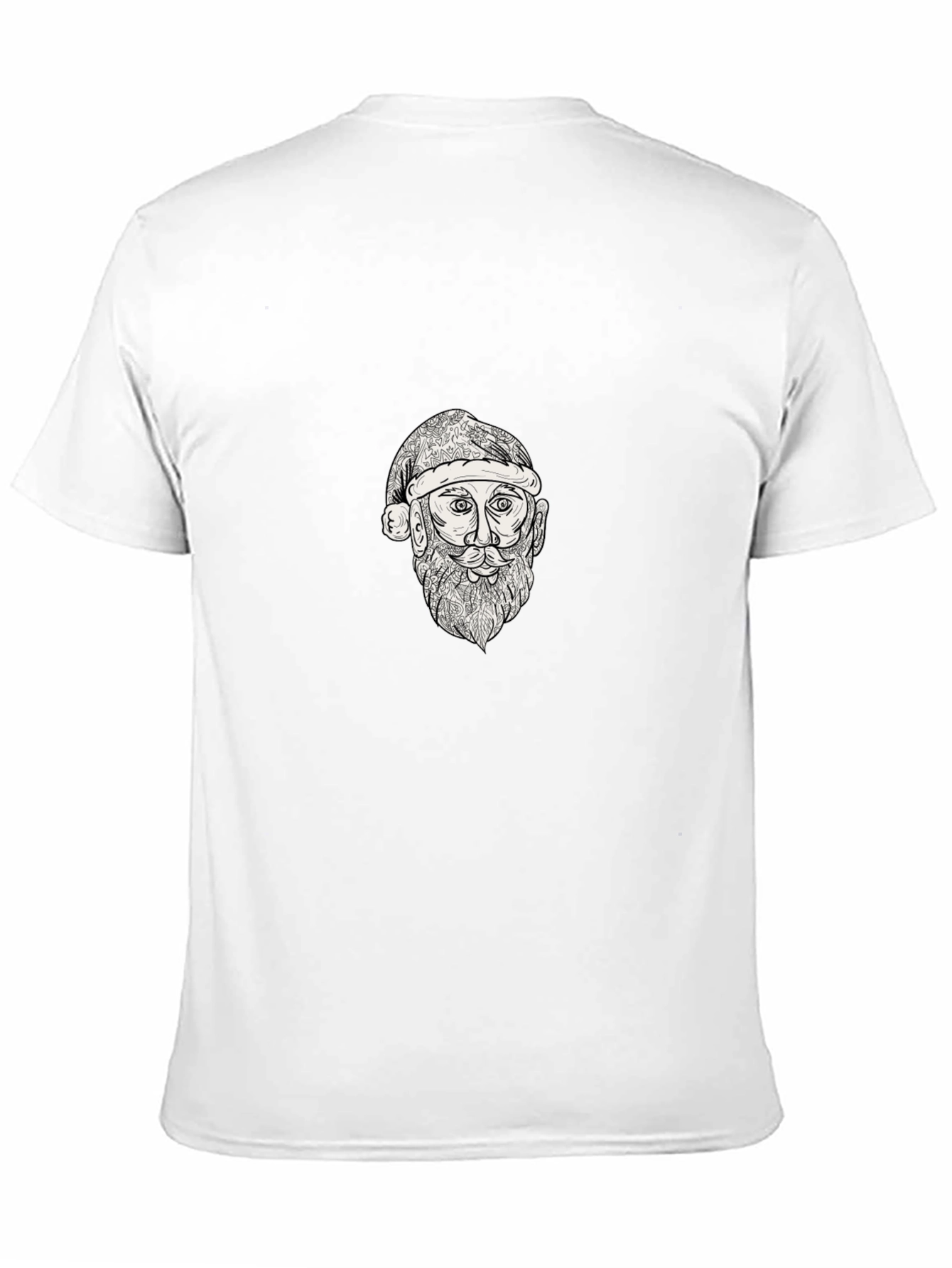 Sketch Santa Graphic Tee - Black