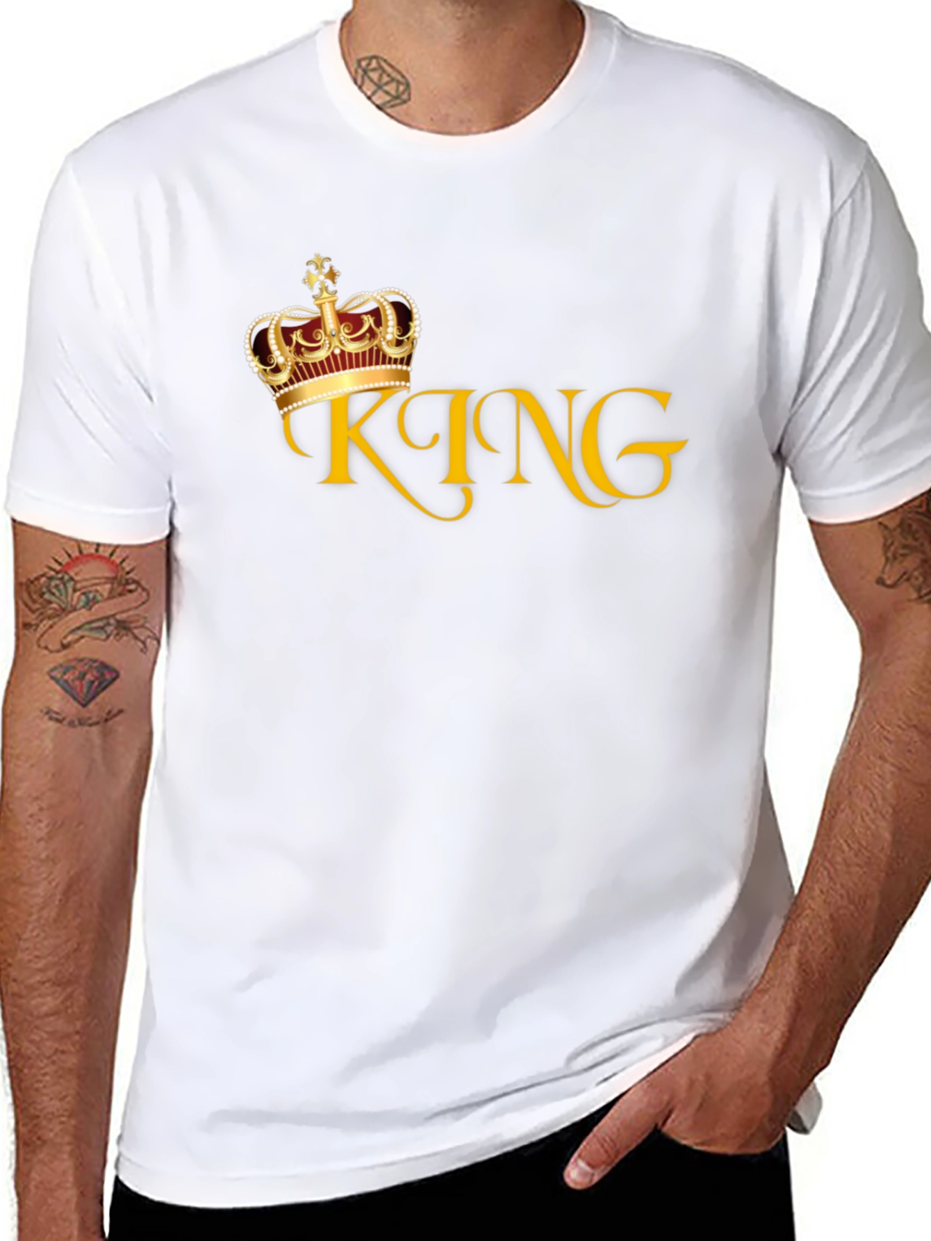 King Crown Graphic Tee - Stylish Mens T-Shirt