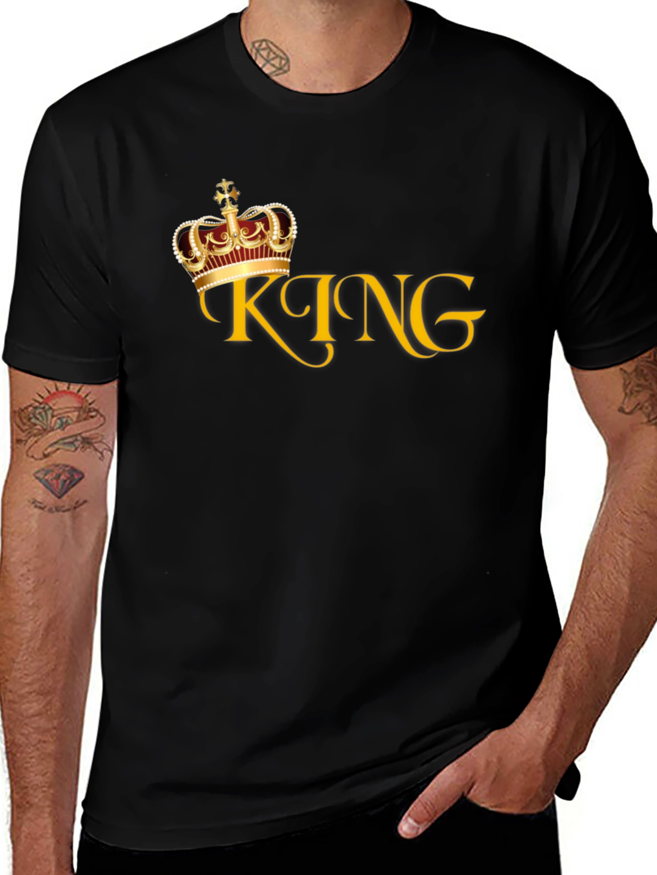 King Crown Graphic Tee - Stylish Mens T-Shirt