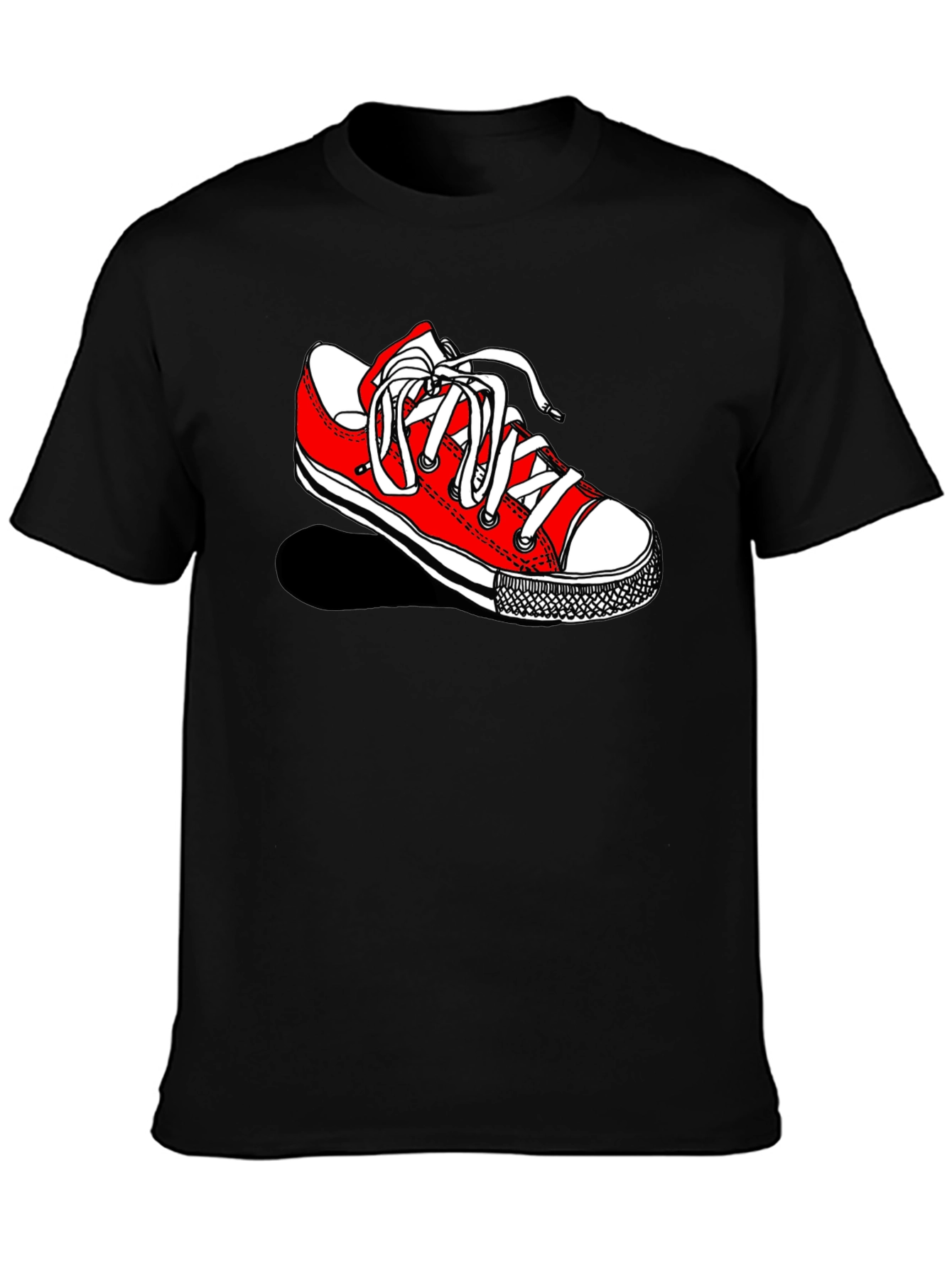 Sneaker Graphic Black Tee