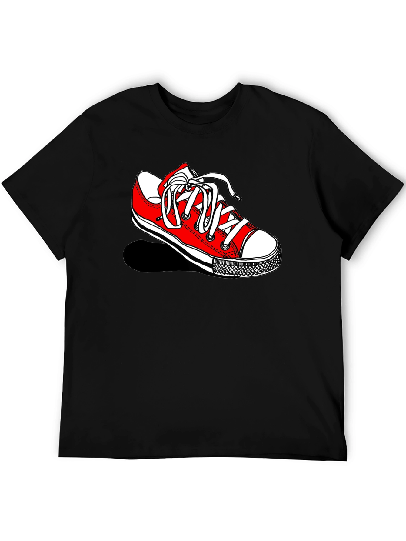 Sneaker Graphic Black Tee