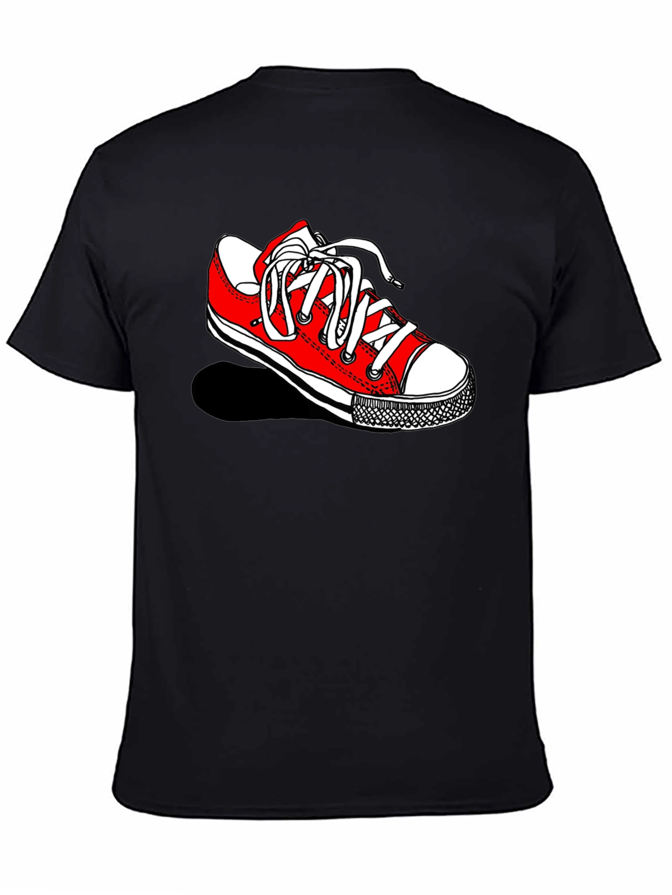 Sneaker Graphic Black Tee