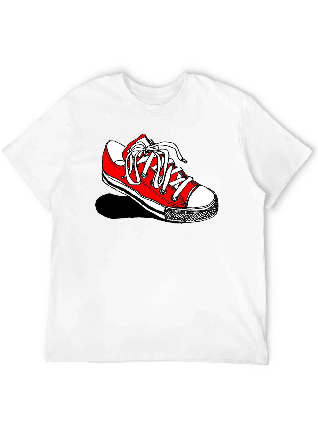 Sneaker Graphic Black Tee