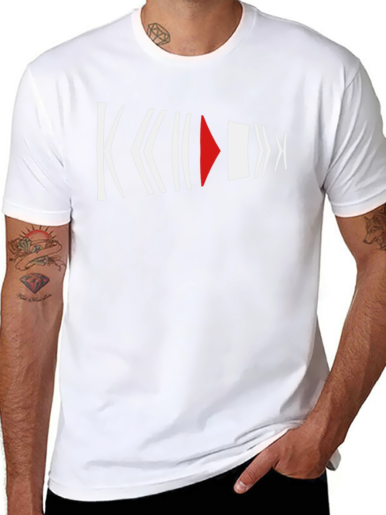 Geometric Arrow Graphic T-Shirt