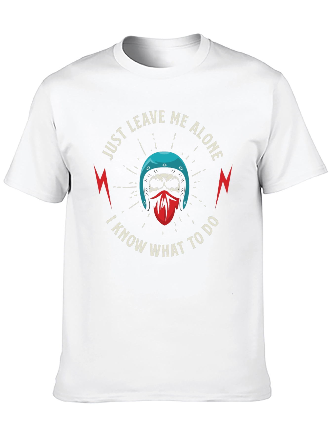 Just Leave Me Alone Skull Graphic T-Shirt