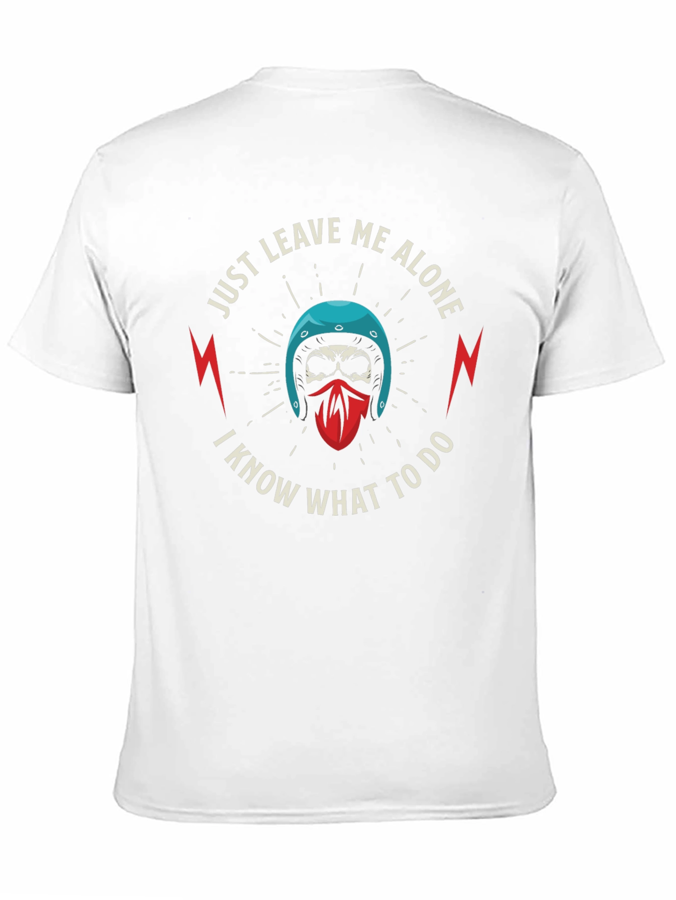 Just Leave Me Alone Skull Graphic T-Shirt