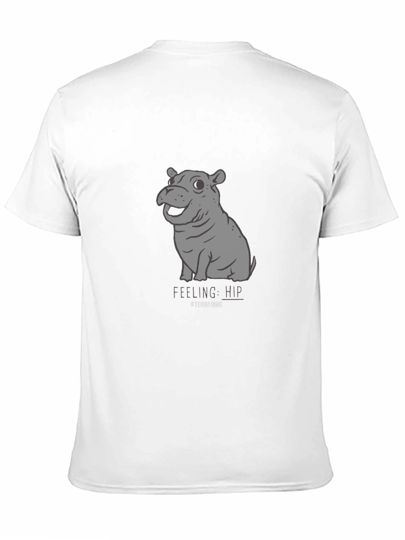Team Fiona Hippo Graphic T-Shirt - Black