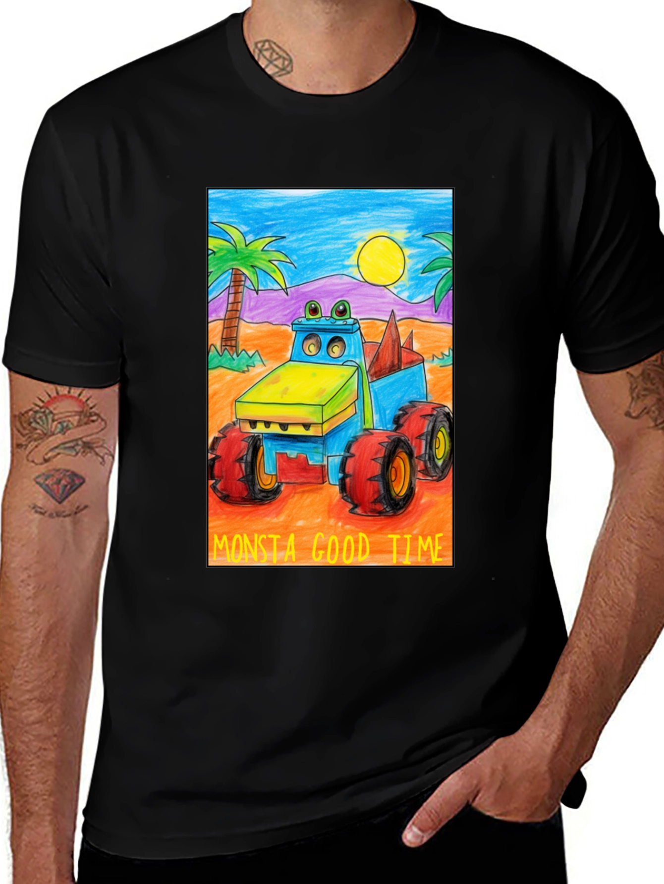 Monster Truck Good Time Graphic T-Shirt