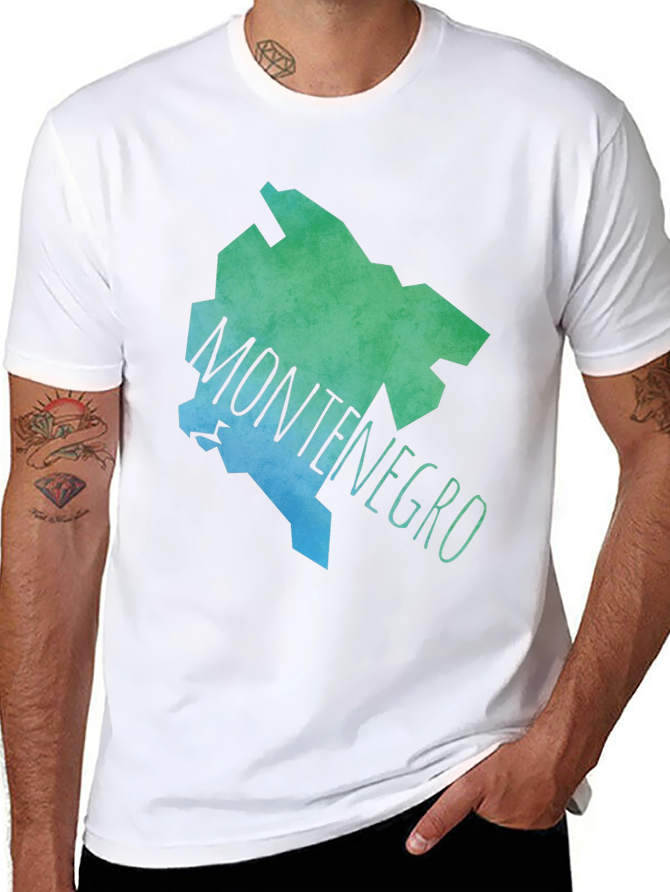 Montenegro Map T-Shirt - Stylish Souvenir Tee