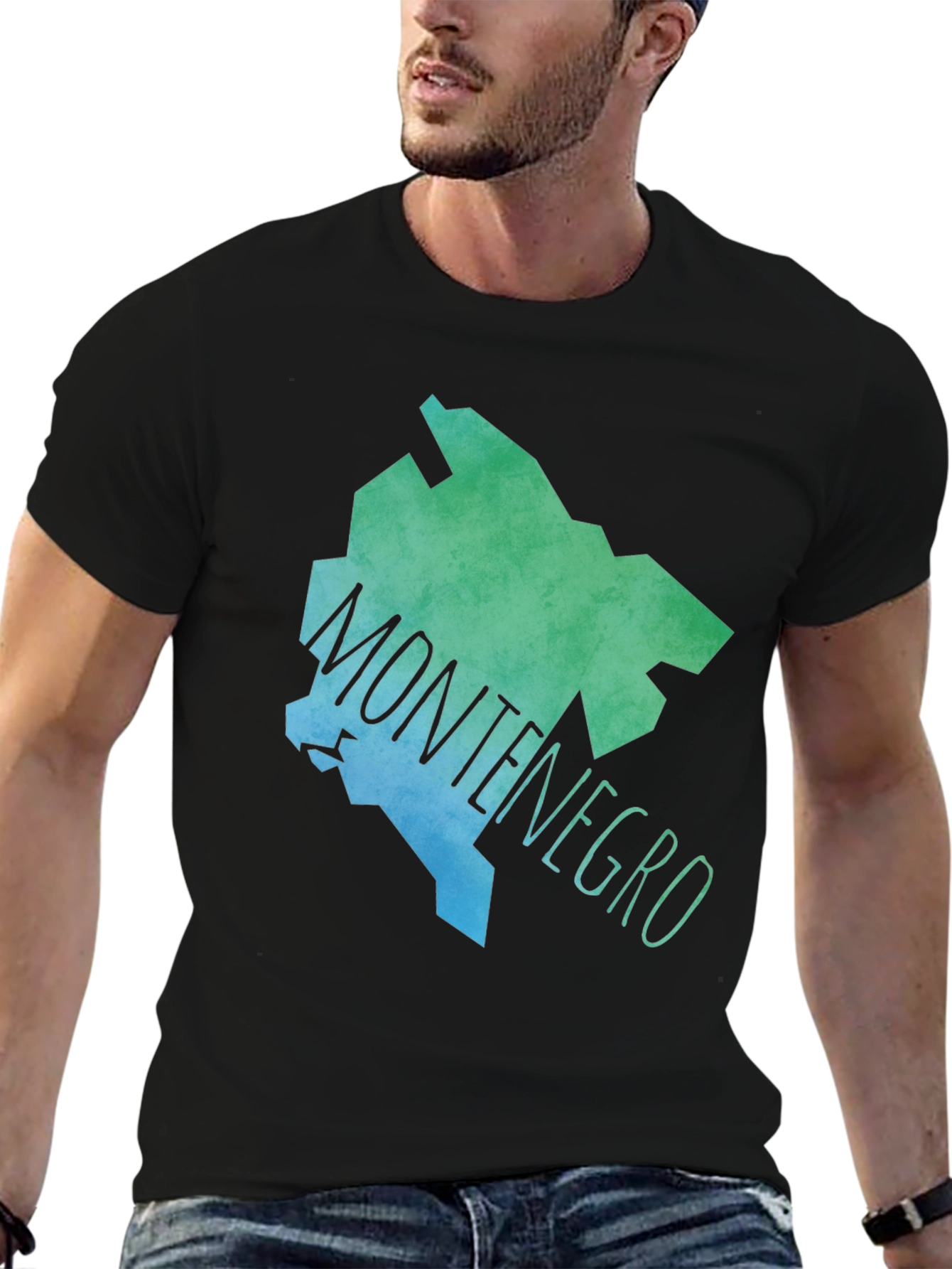 Montenegro Map T-Shirt - Stylish Souvenir Tee