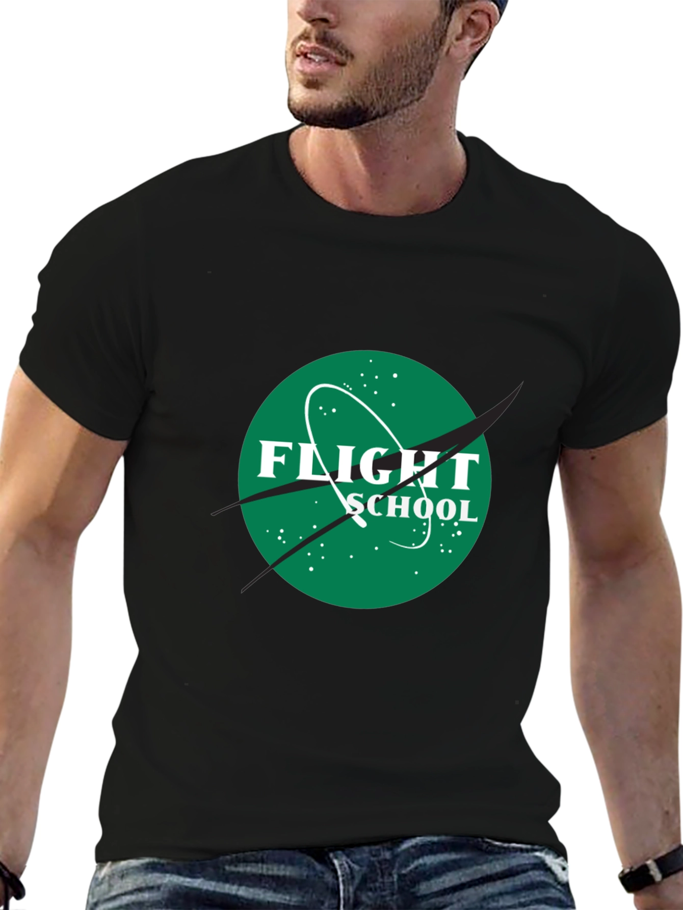 Flight School Black T-Shirt