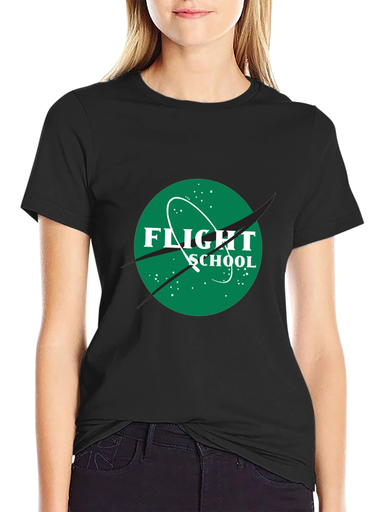 Flight School Black T-Shirt
