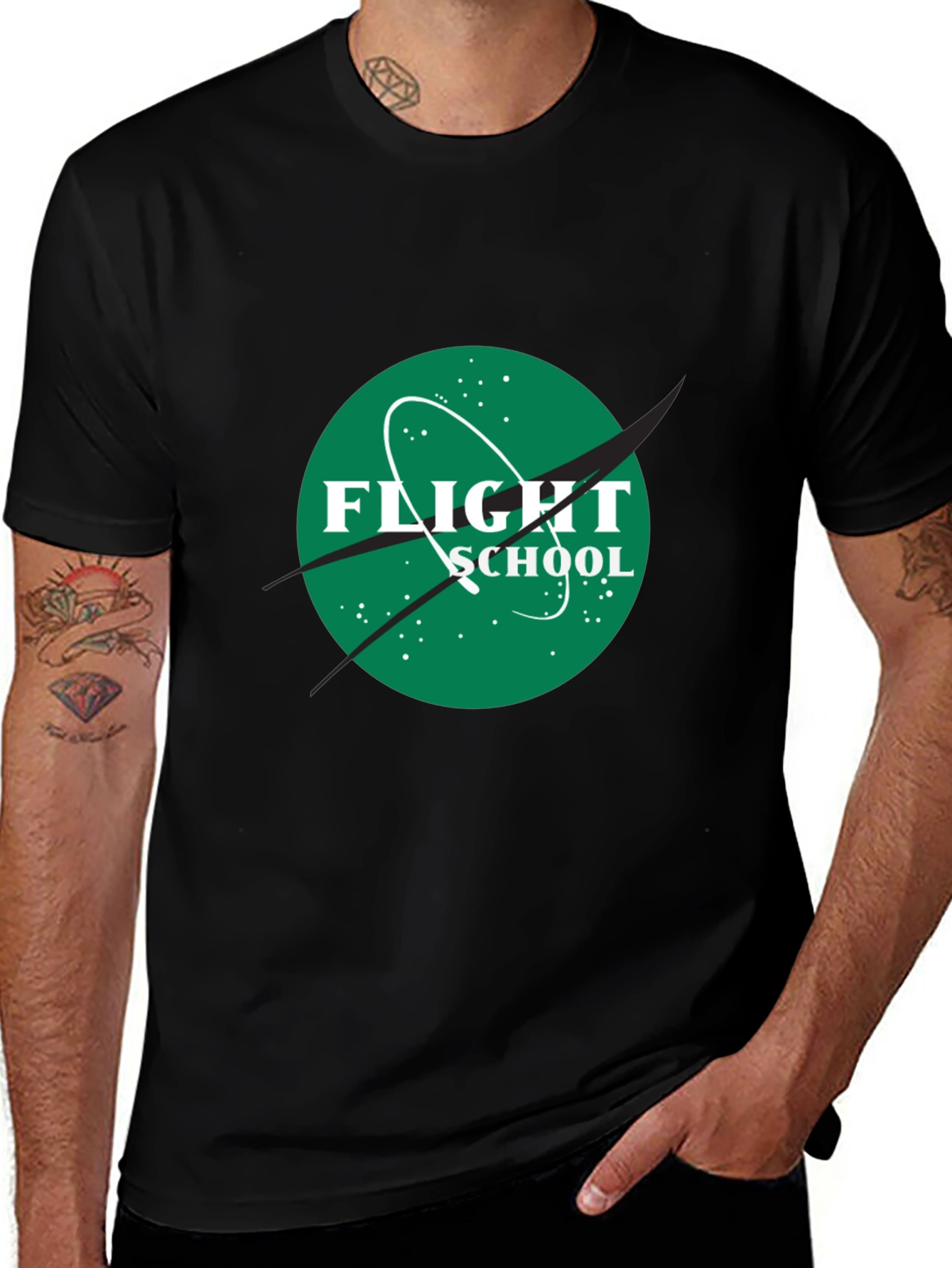 Flight School Black T-Shirt