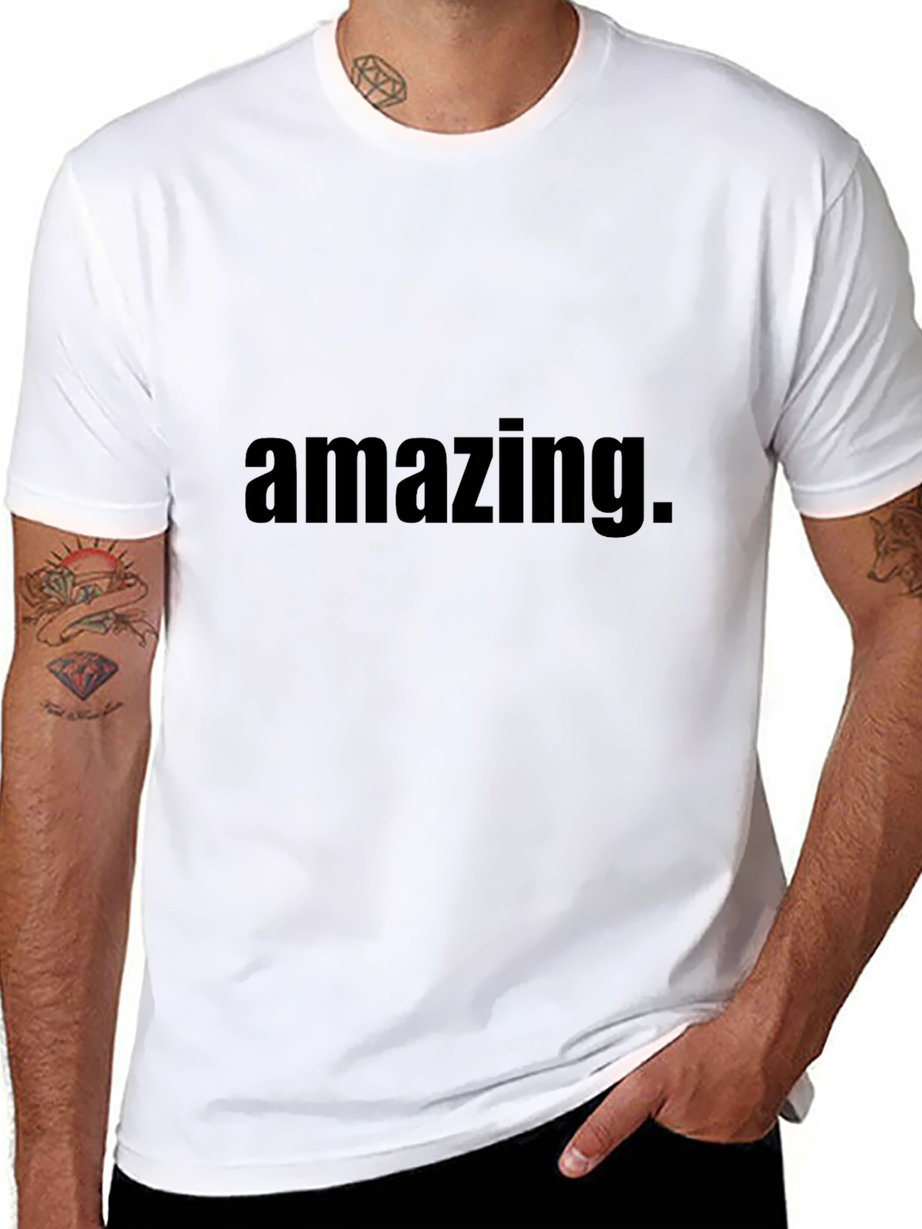 Amazing Graphic Black T-Shirt for Men