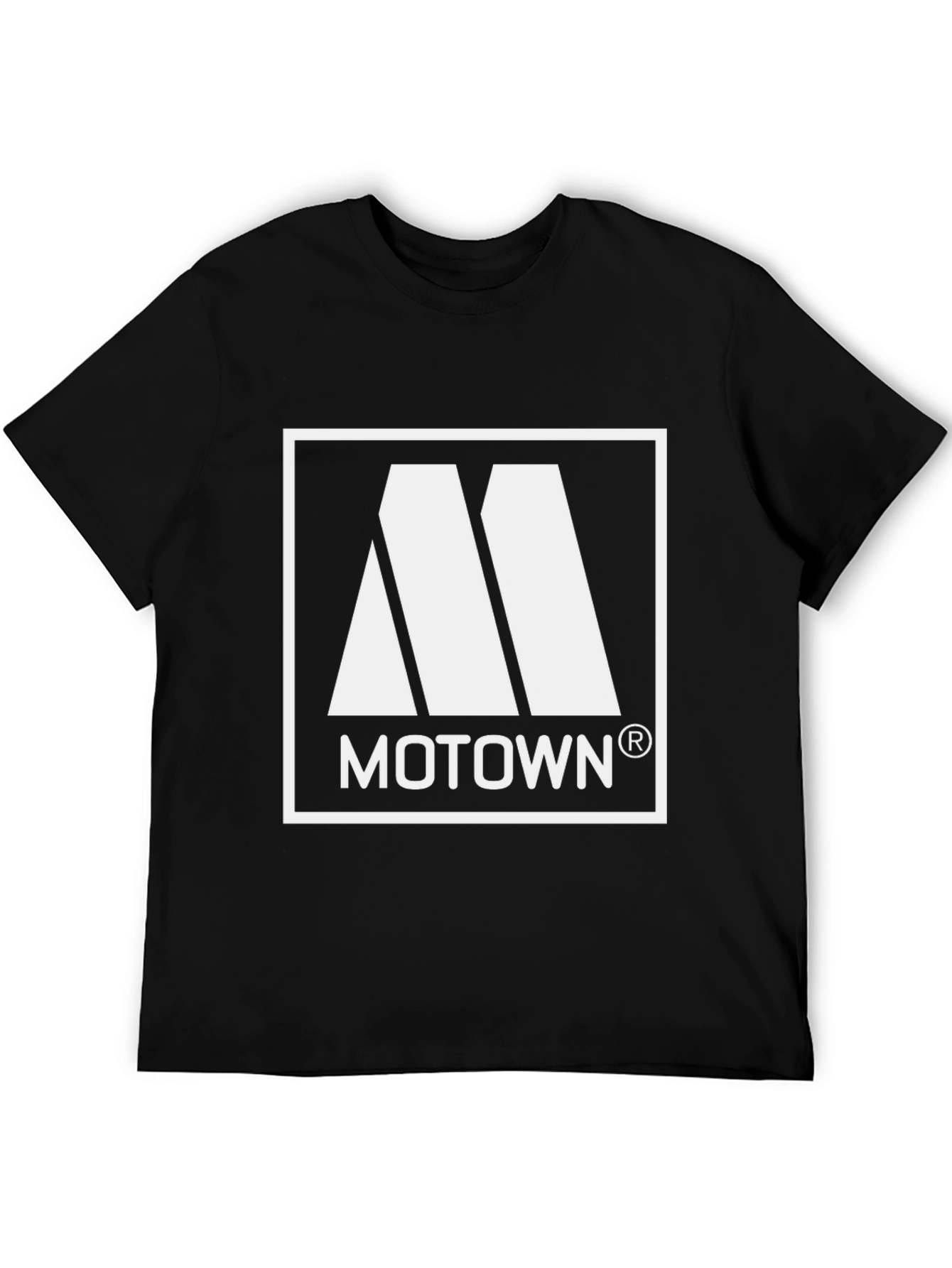 Motown Logo Black T-Shirt - Classic Music Apparel