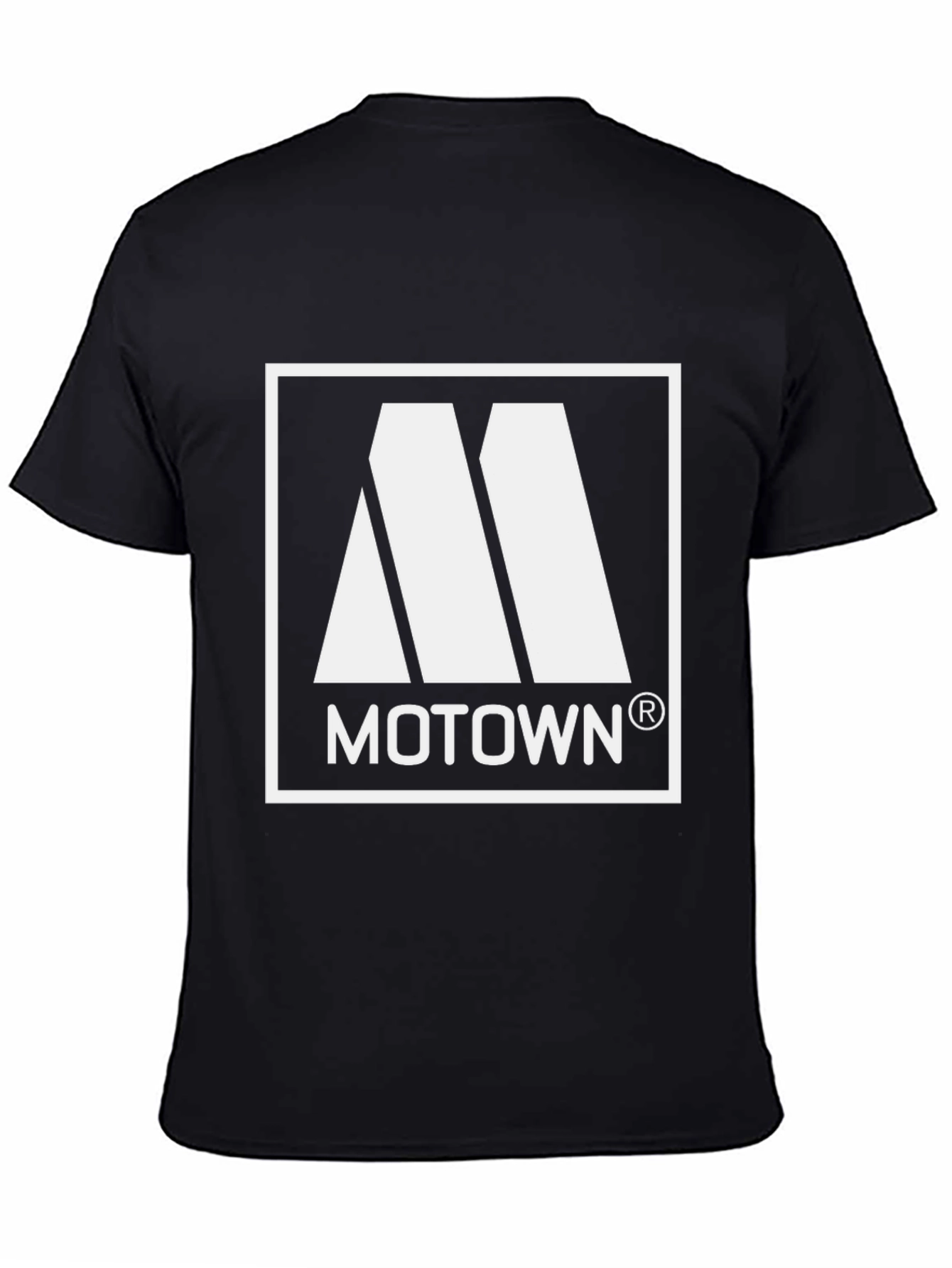 Motown Logo Black T-Shirt - Classic Music Apparel