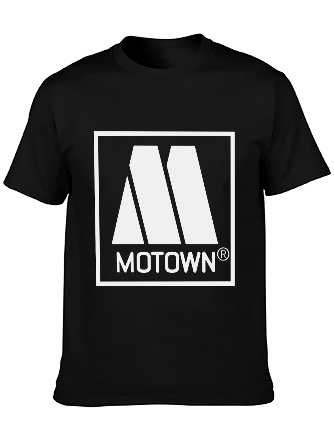 Motown Logo Black T-Shirt - Classic Music Apparel