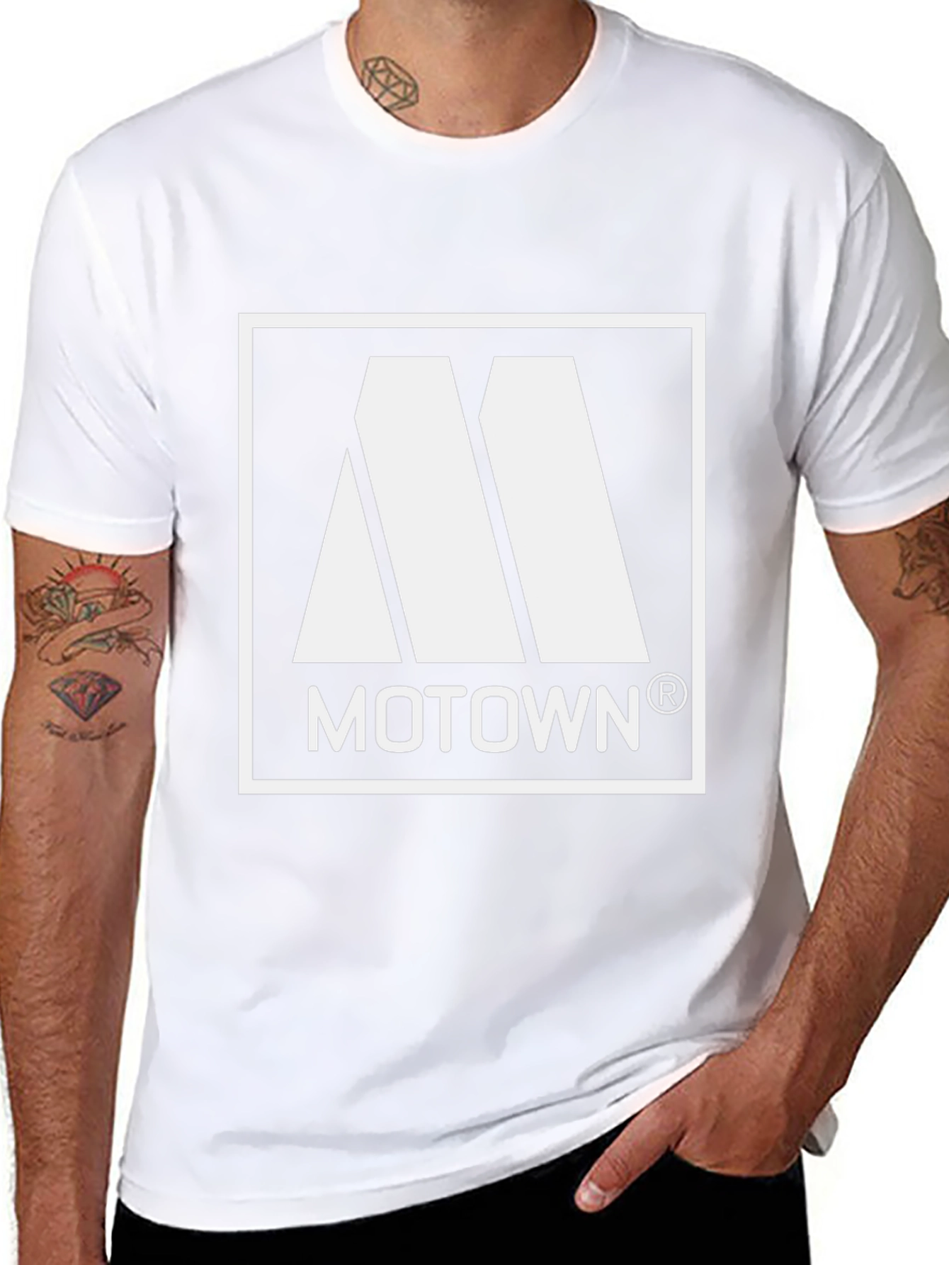 Motown Logo Black T-Shirt - Classic Music Apparel