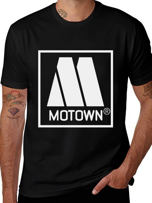 Motown Logo Black T-Shirt - Classic Music Apparel