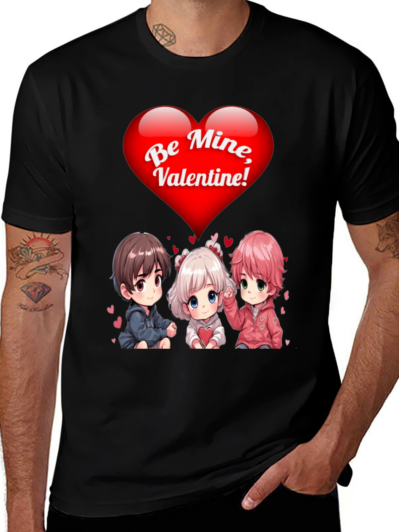 Valentines Day Anime T-Shirt - Be Mine!