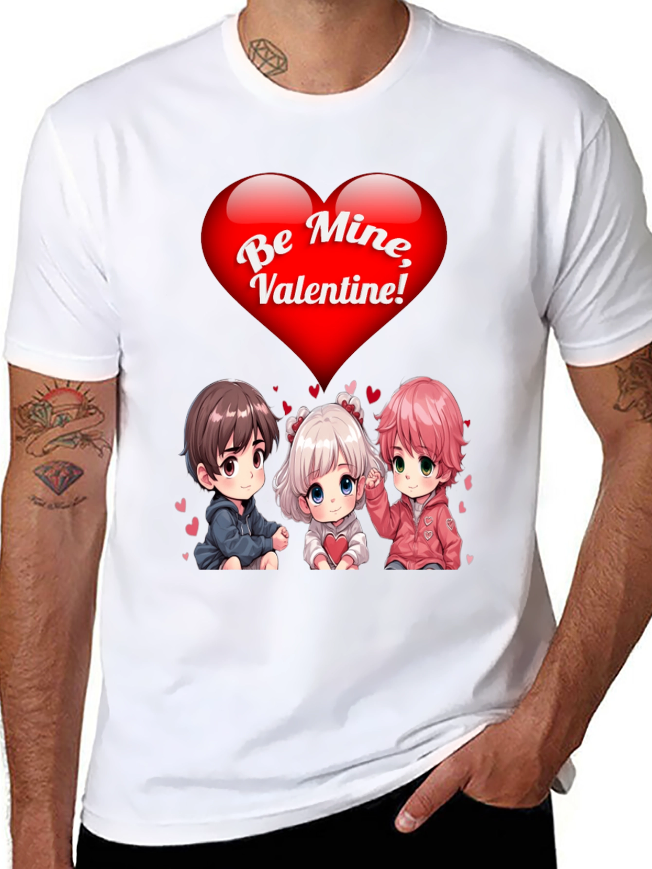 Valentines Day Anime T-Shirt - Be Mine!