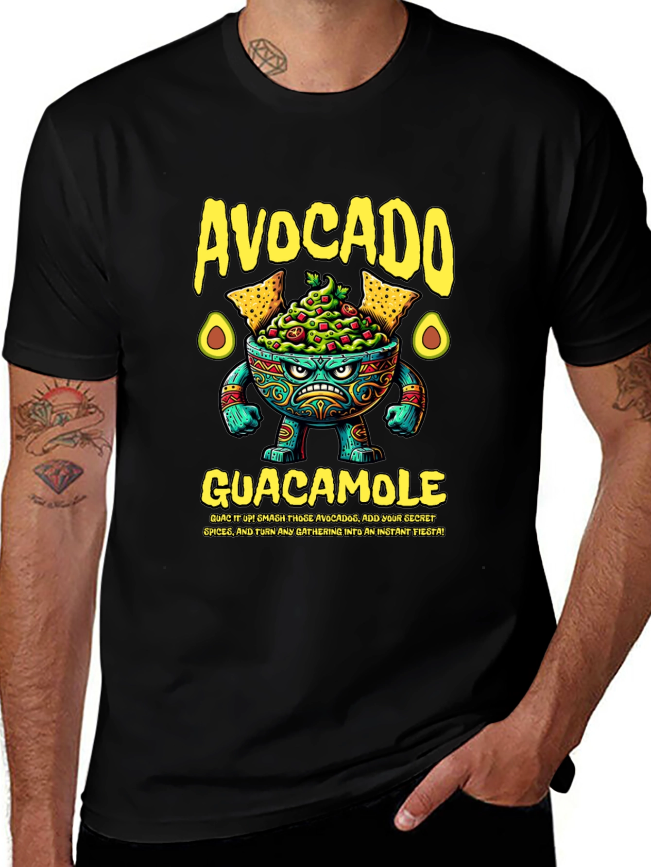 Avocado Guacamole Graphic T-Shirt