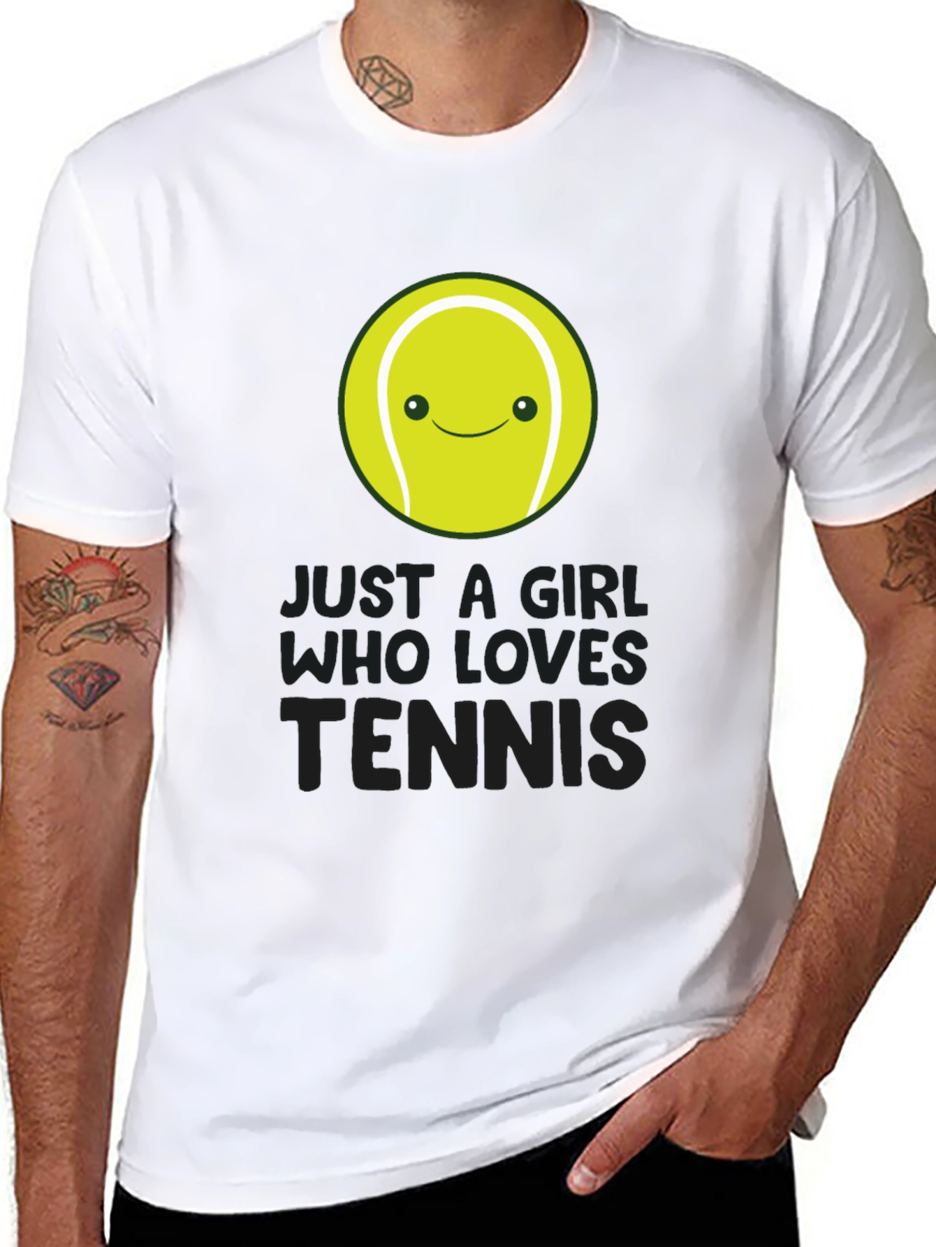 Just A Girl Who Loves Tennis T-Shirt