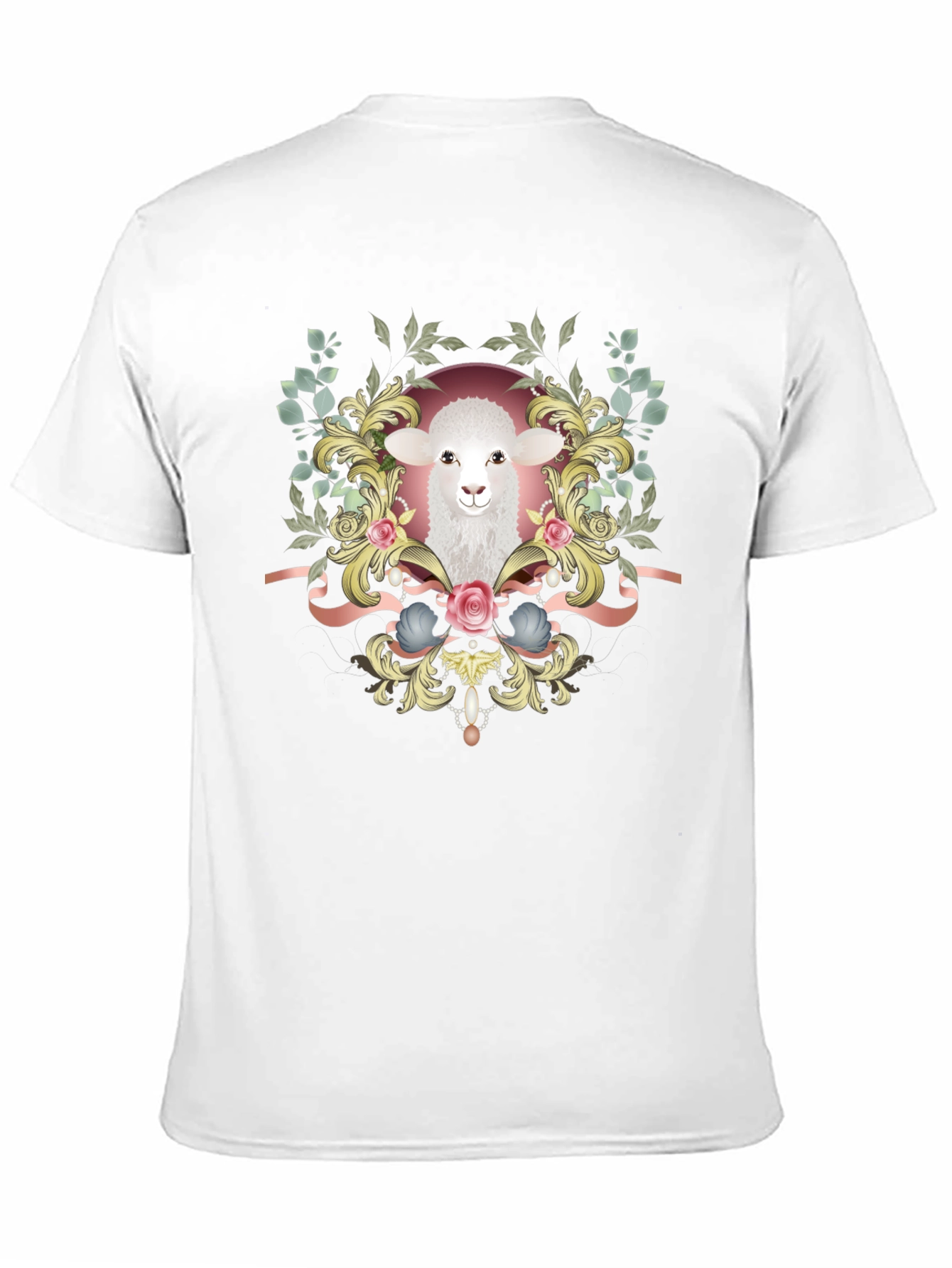 Lamb Floral Graphic Tee - Stylish Unisex Shirt