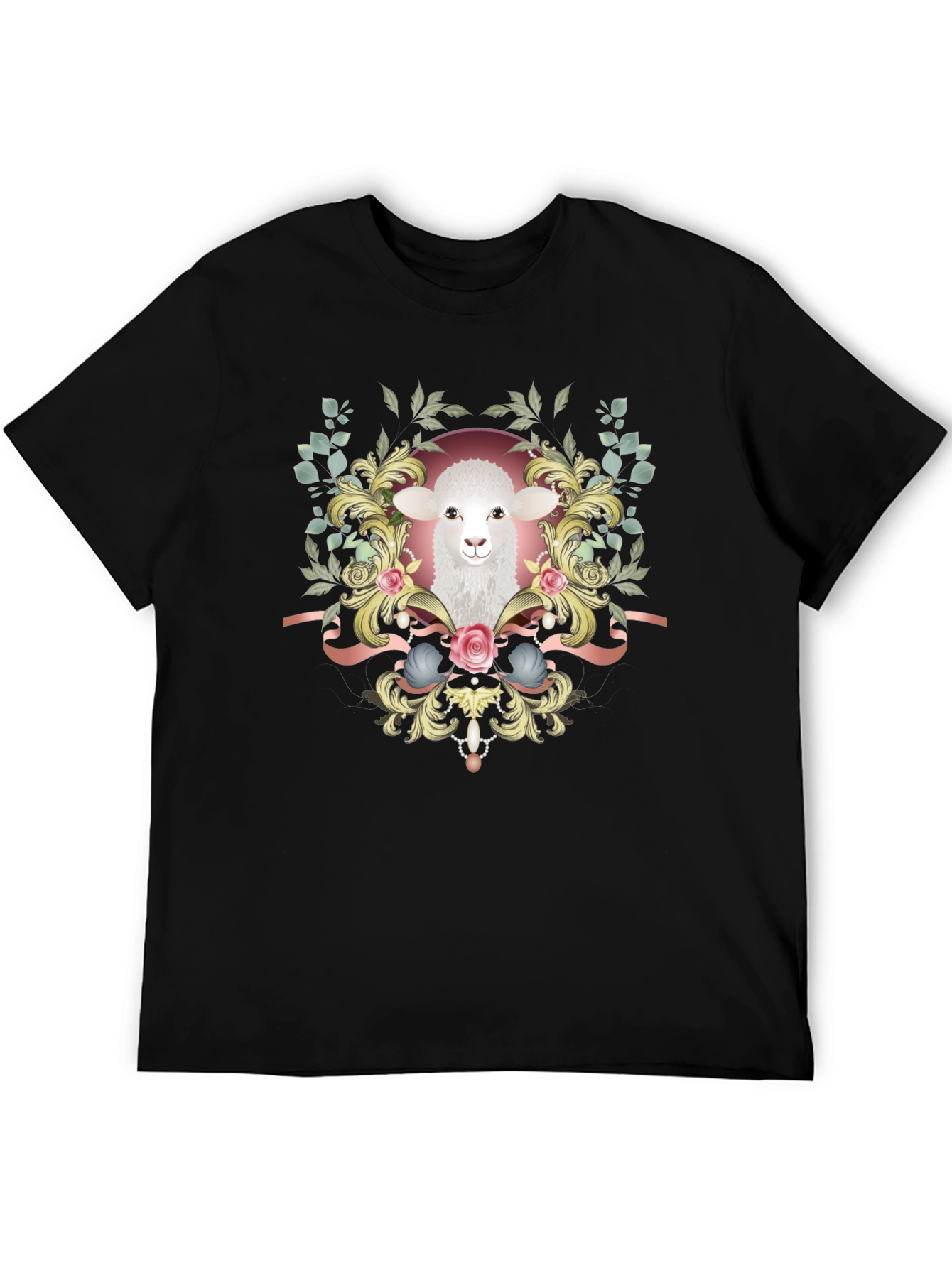 Lamb Floral Graphic Tee - Stylish Unisex Shirt