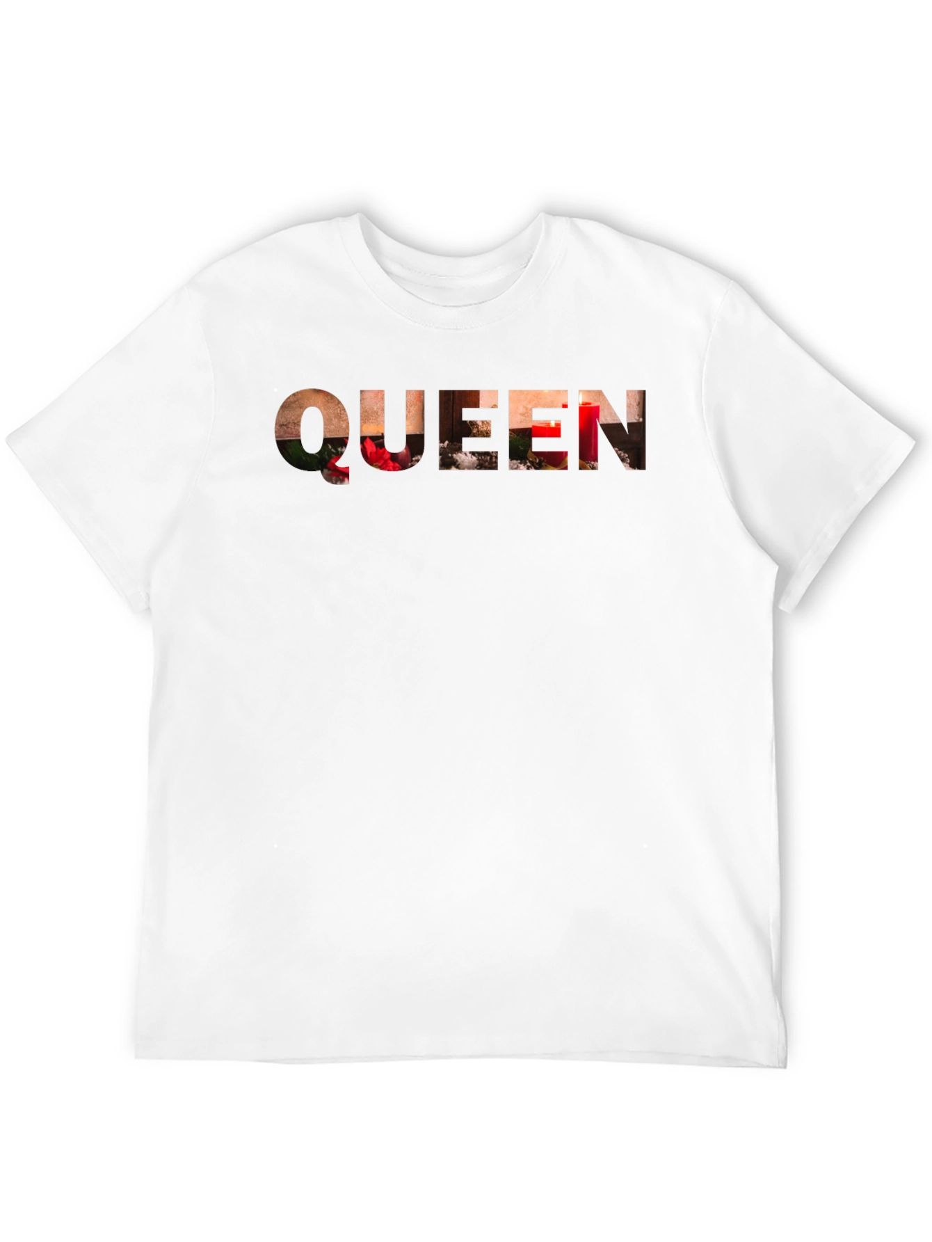 Queen Holiday Candles Black Tee
