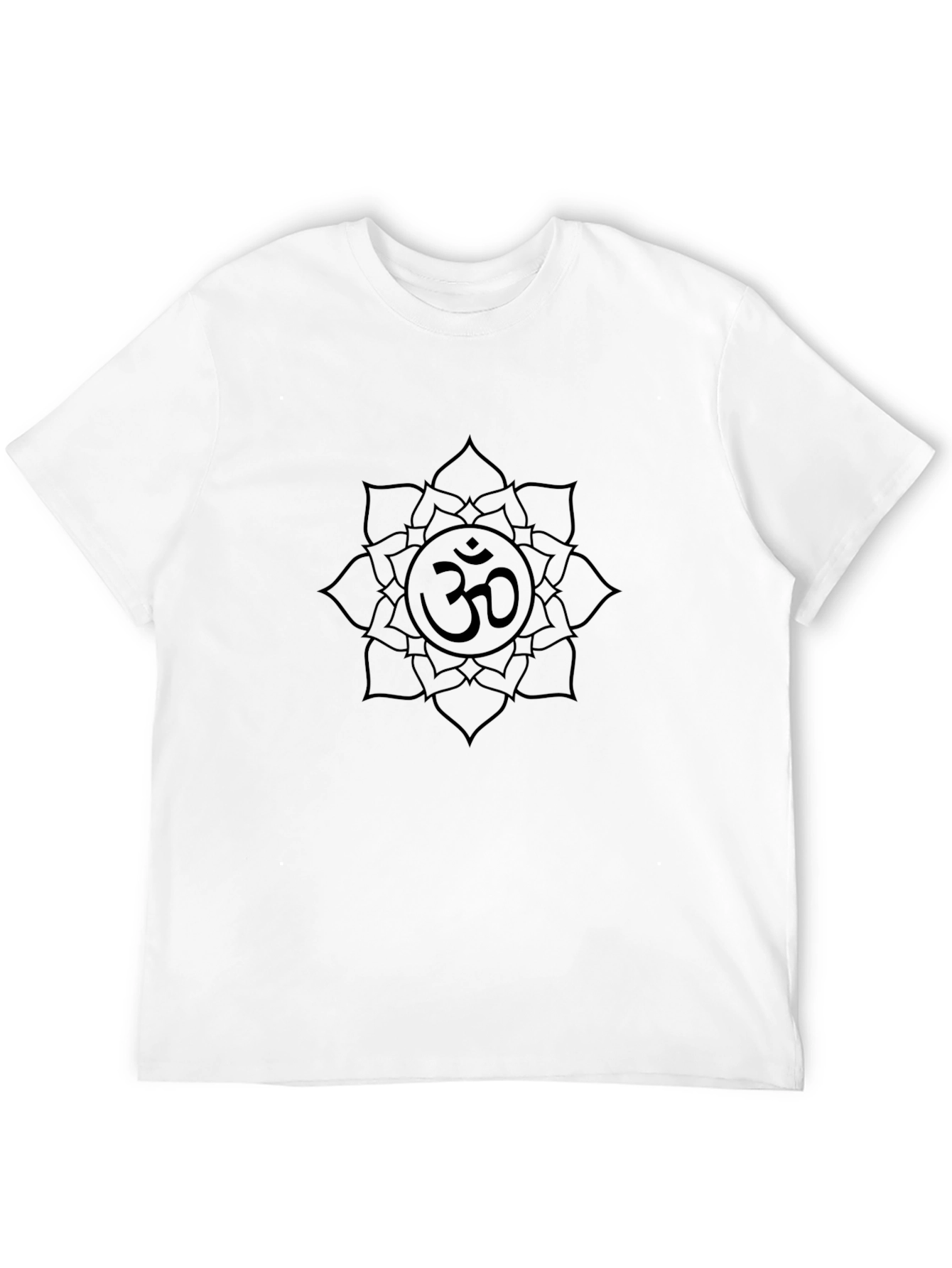 Om Mandala Graphic Tee - Black