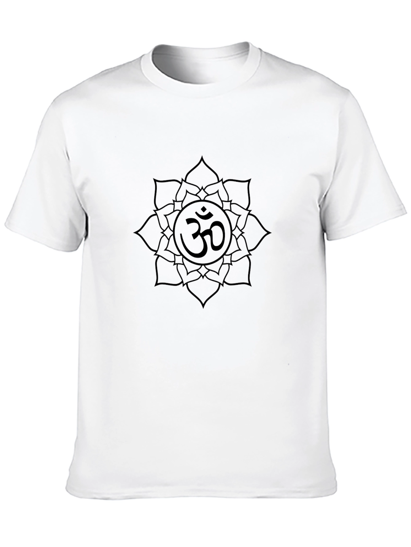 Om Mandala Graphic Tee - Black