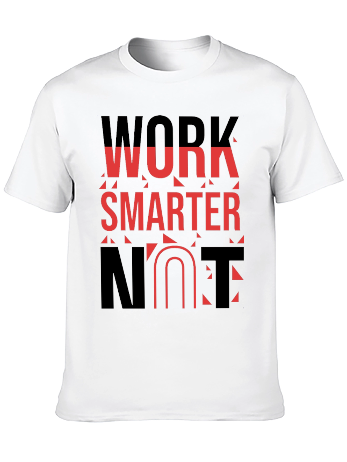 Work Smarter Black Graphic Tee